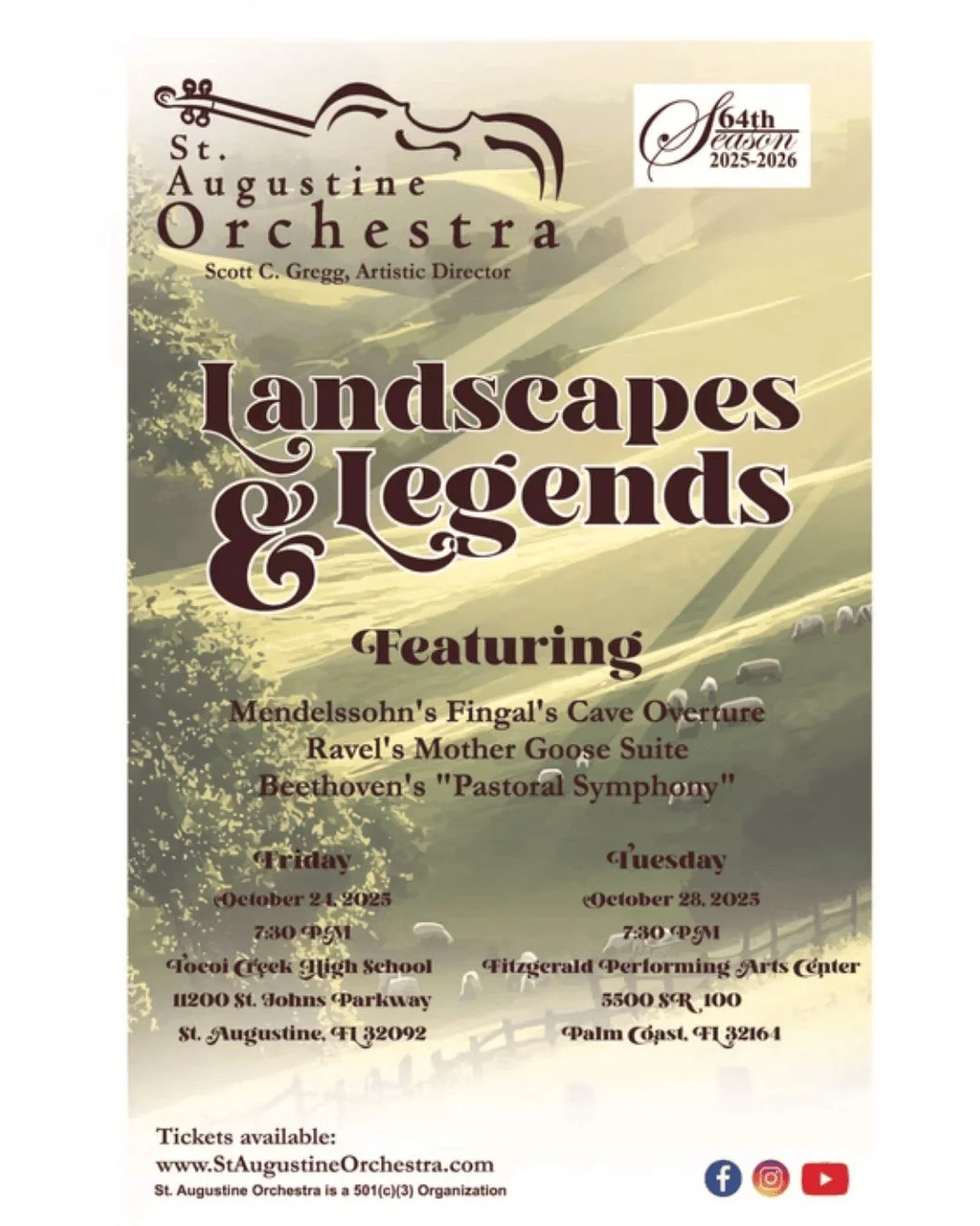 Landscapes & Legends- St. Augustine Orchestra