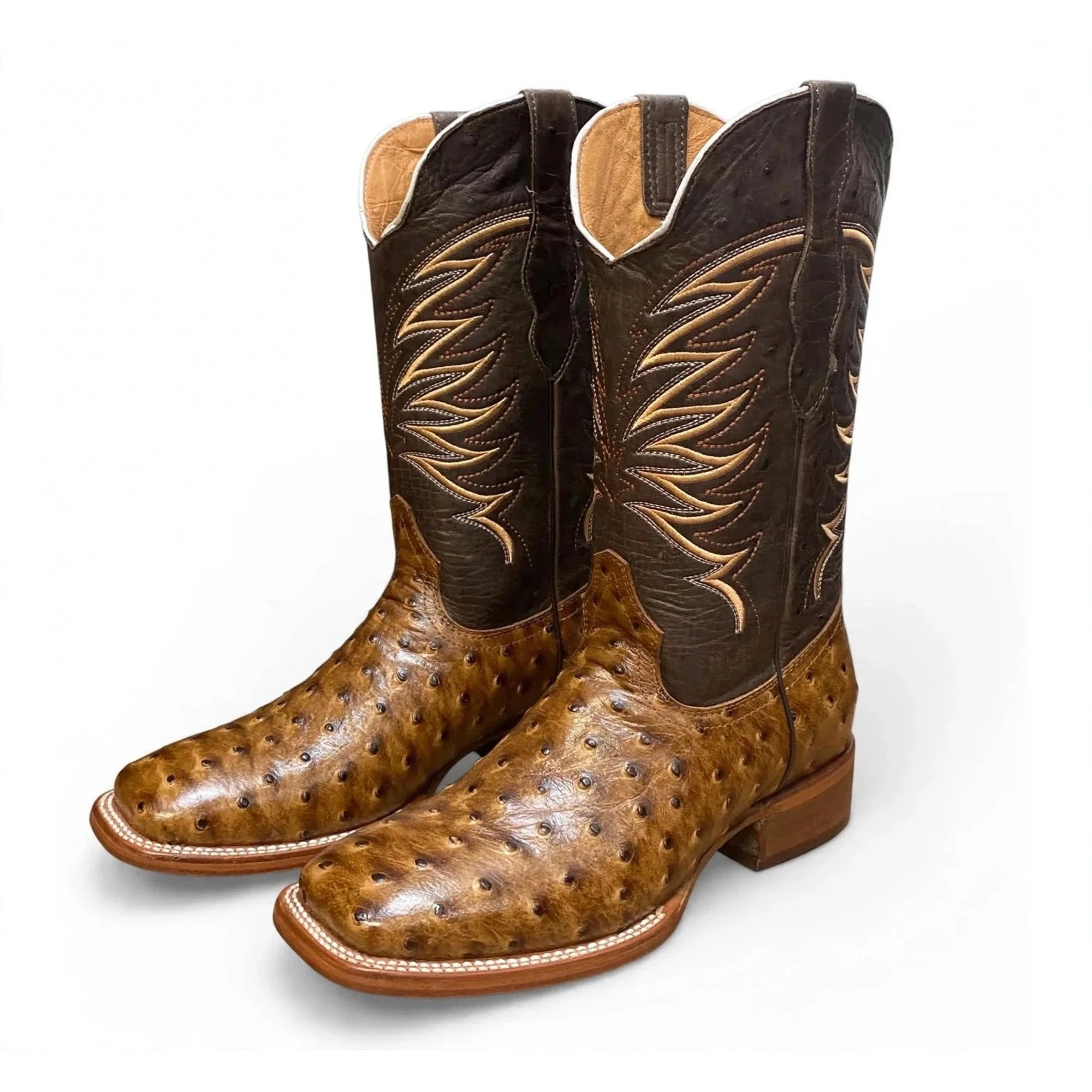 Ostrich print - Honey Brown