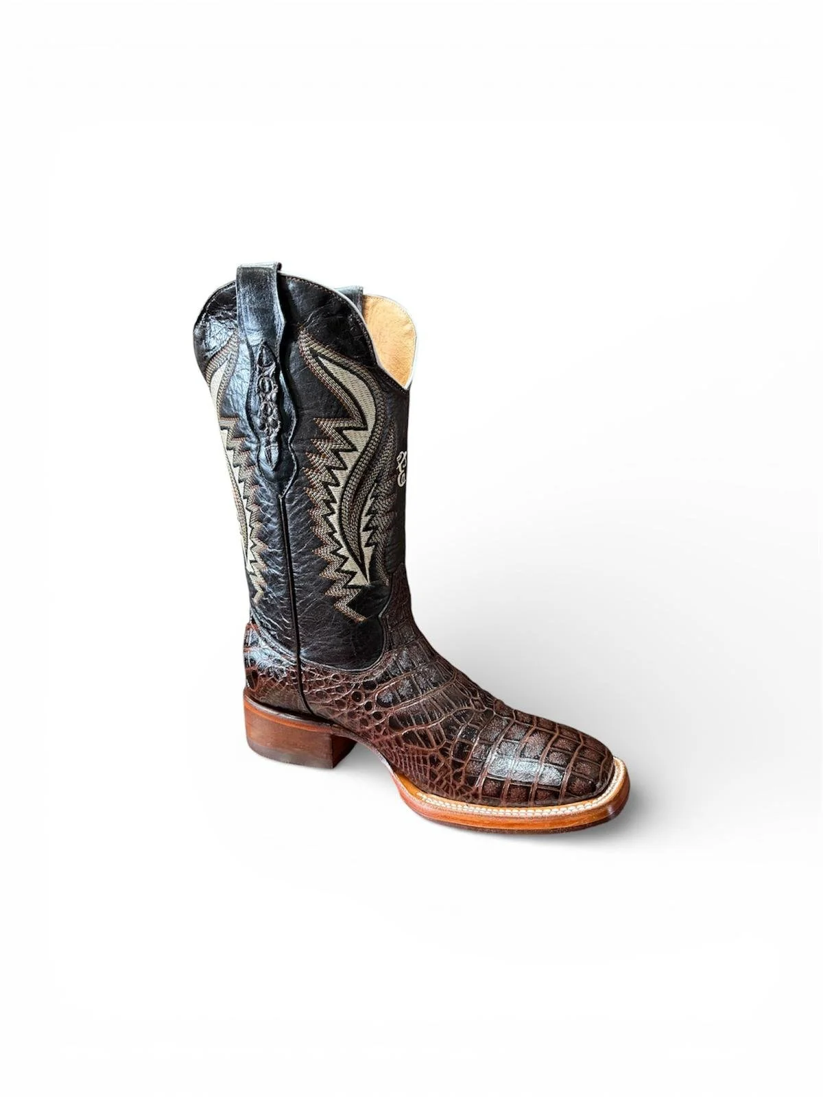 Crocodile belly print - Dark Brown