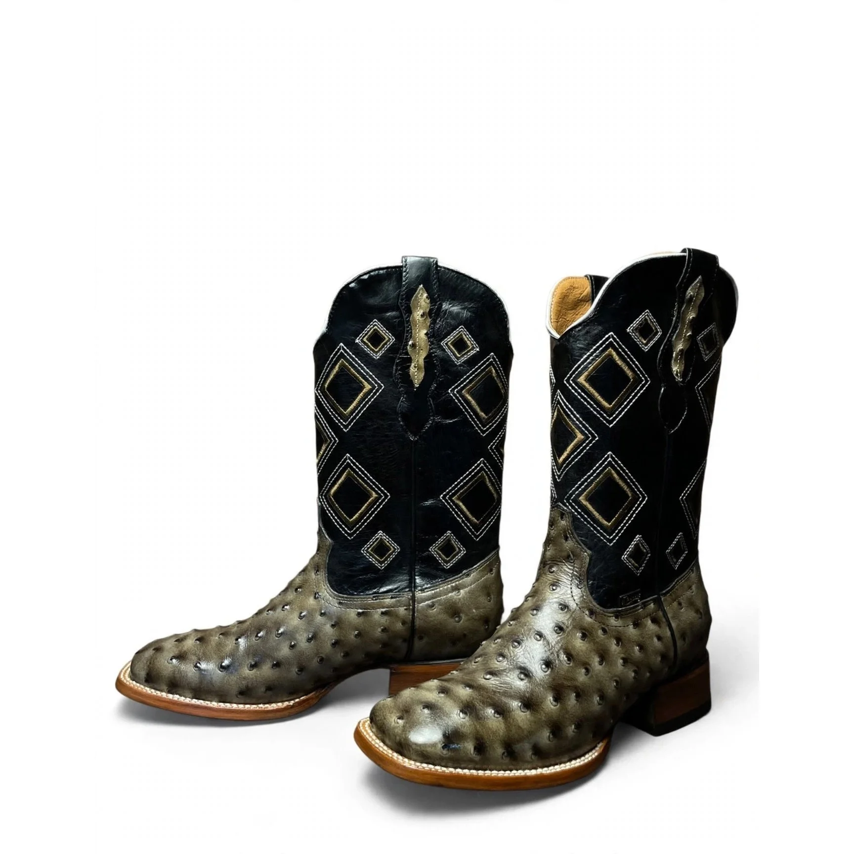 Ostrich print - Oyster Gray