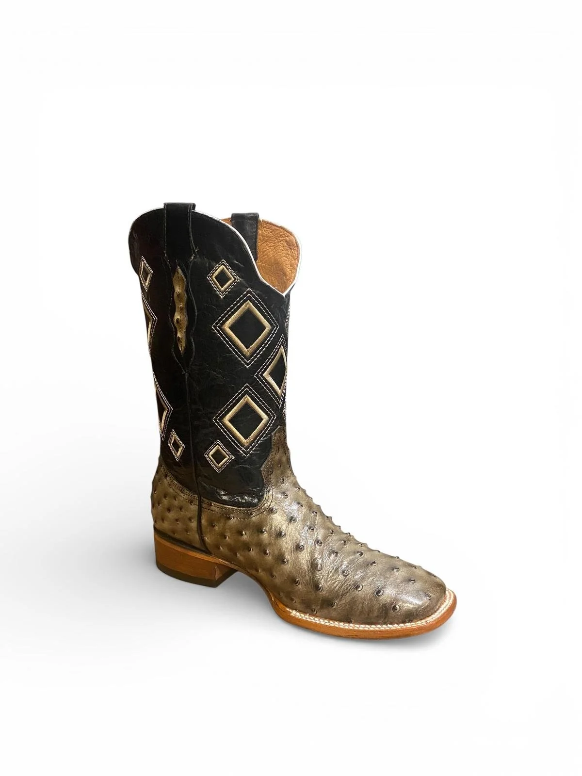 Ostrich print - Oyster Gray