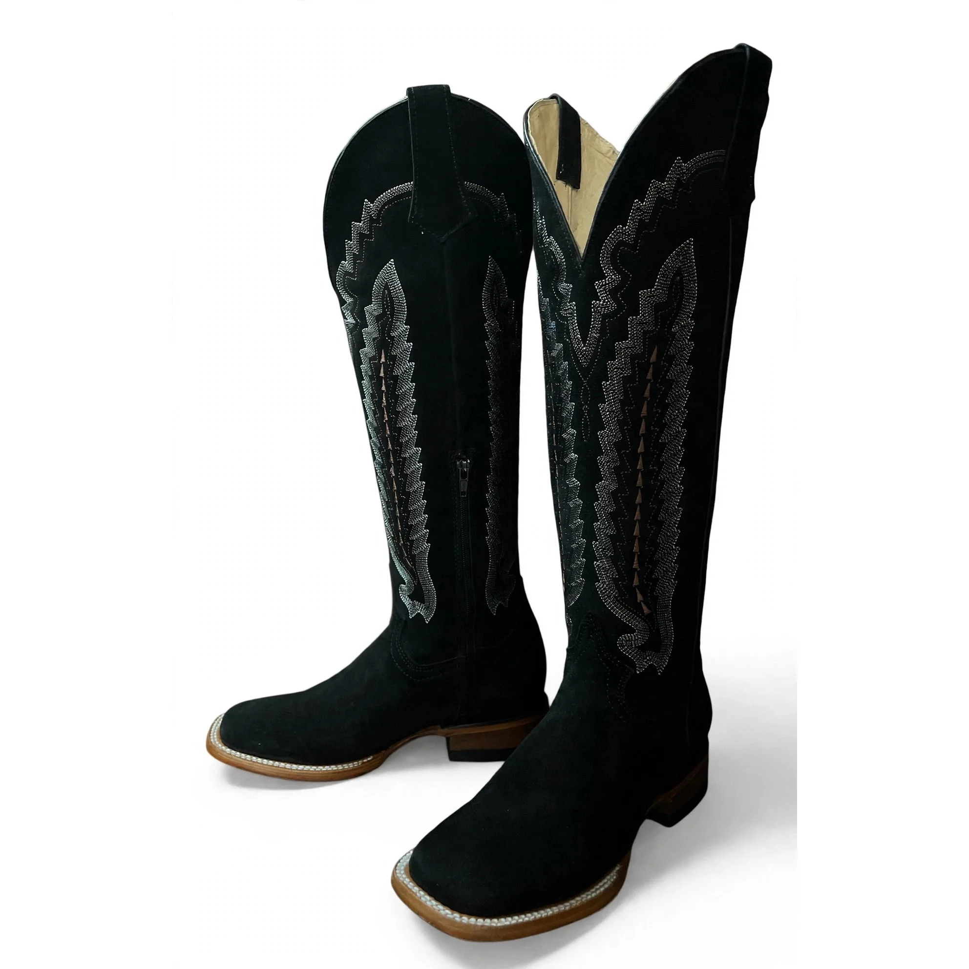 Knee High - Black Suede