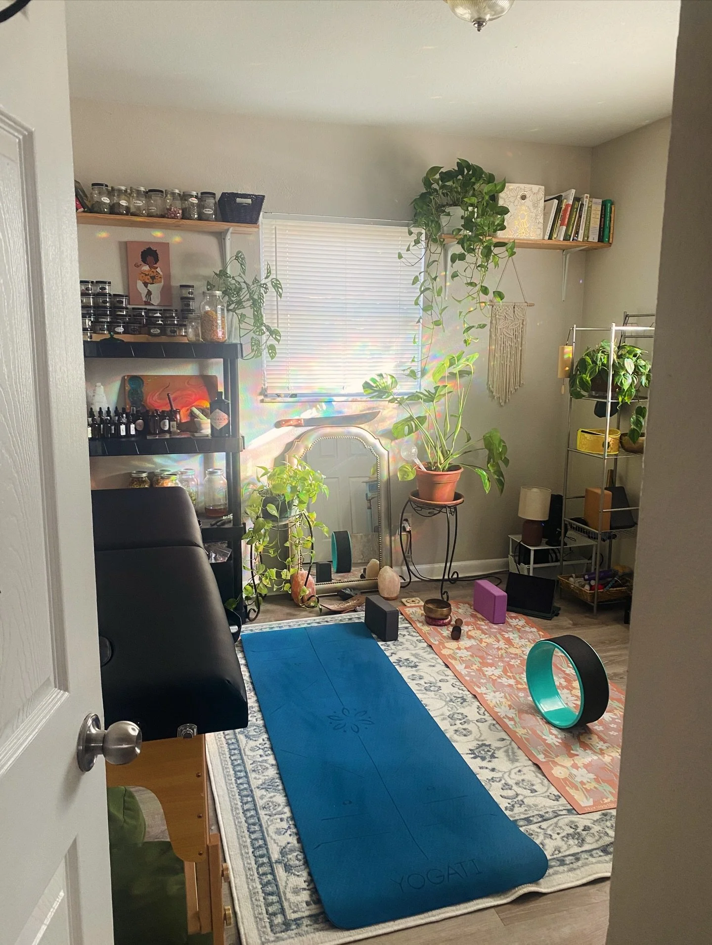 Happy 111✨✨✨This is my private studio and sessions are available 🌻 

I&rsquo;ve started teaching private yoga this year in this space and my first client has expressed how rejuvenating the sessions have been for them.

I&rsquo;m also offering sound 