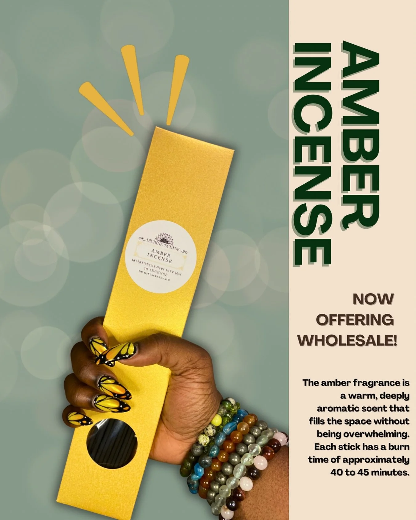 🌻Now offering wholesale 🌻

Diviiine &lsquo;Scense is growing✨ If you are a business and you are looking to carry incense in your retail space, yoga studio, boutique, spa, or wellness center then this is for you ✨

You can visit the wholesale link i