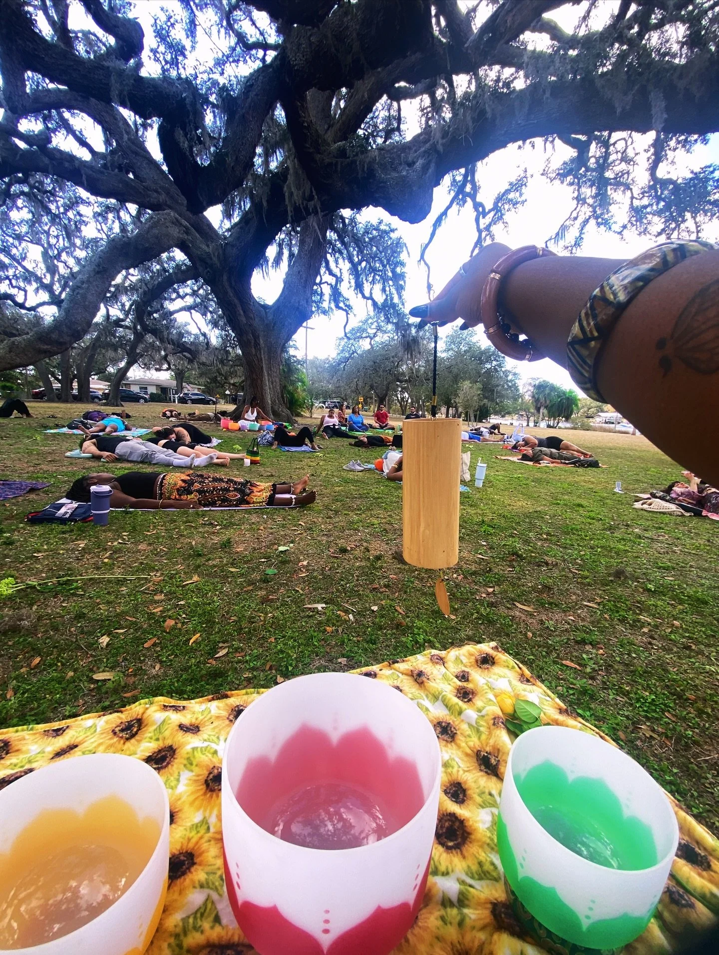 Gratitude. Community. Alignment. 

What a day to hold space and be held by others. 
World Sound Healing Day was amazing!  Couldn&rsquo;t have done without  @find_your_zemi @liftedauras @yogiliv222 🫂✨ Happy Valentines Day 😍✨