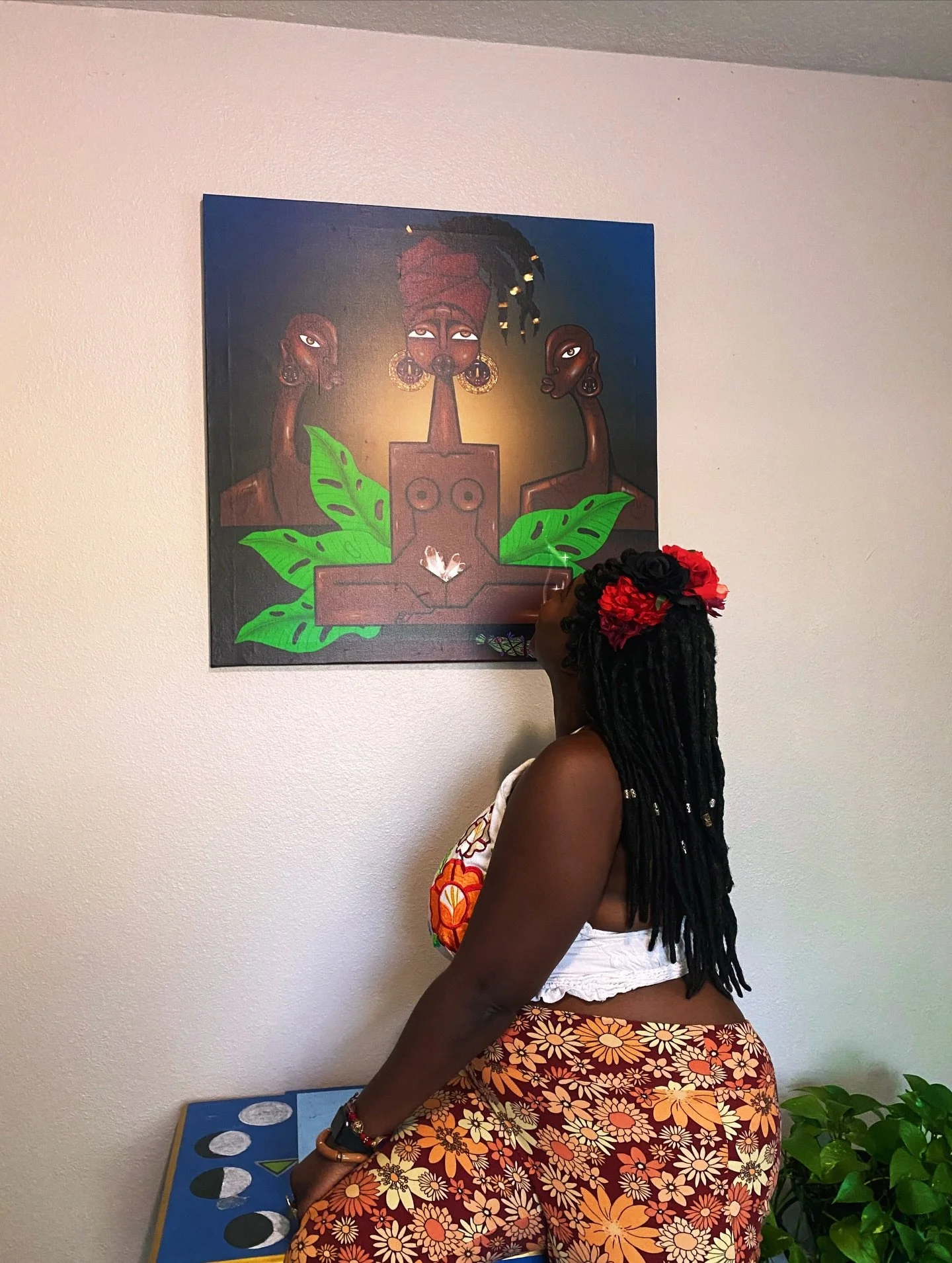 Well. Here you are. ✨

I have been manifesting a big piece for my healing room and my love who knows my heart and soul got me this large stunning piece for Valentine&rsquo;s Day from @artofjau 

@artofjau whom I&rsquo;ve told several times is so deep