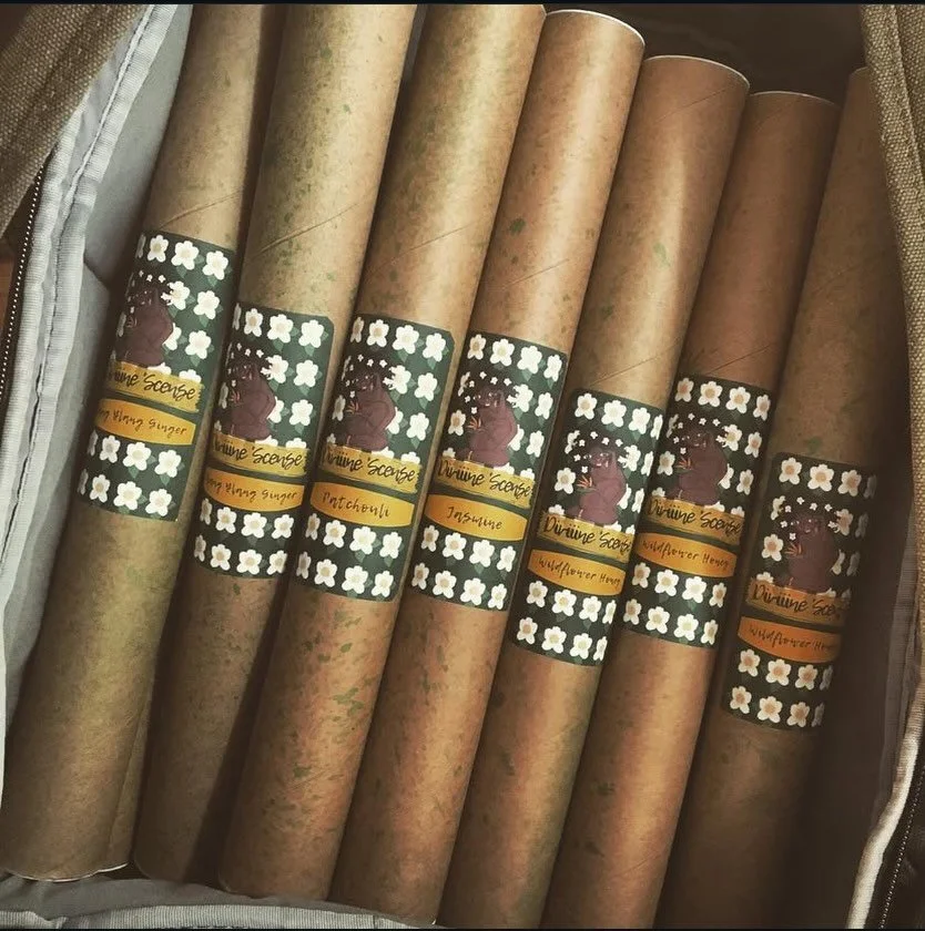 Can you guess what Incense scent is returning this month? 👀✨🥰 Right on time for Spring 🌸✨

Hint: It&rsquo;s in this throwback photo ✨

Will be available at my next event Frequency &amp; Flow on 4/26 at @waveandsee 🙂&zwj;↕️🙂&zwj;↕️🙂&zwj;↕️🙌🏾