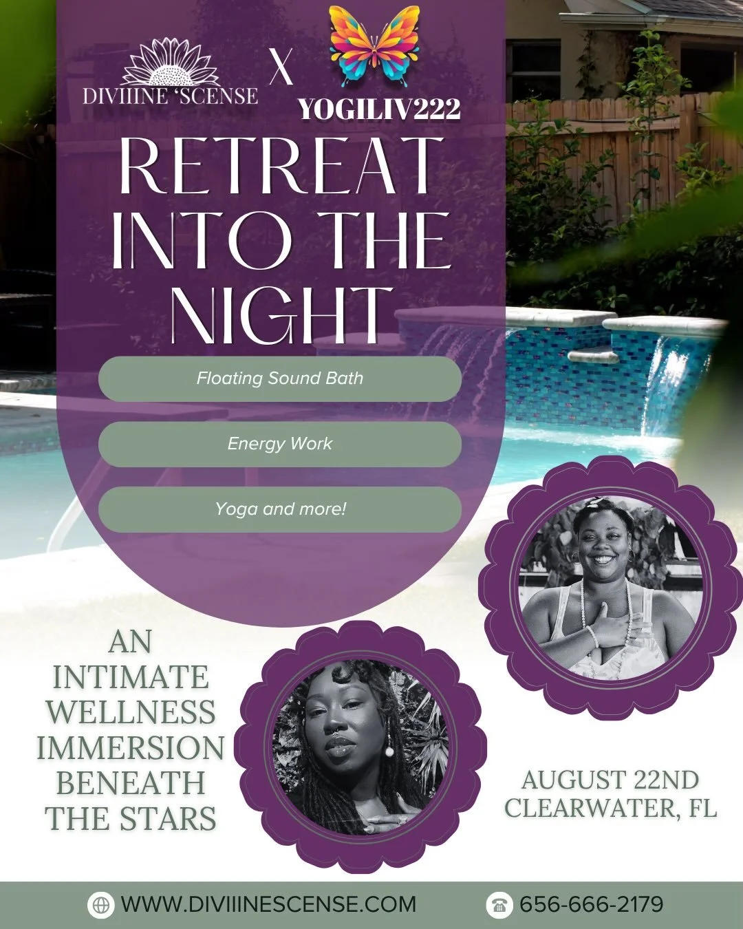 Our first retreat together! ✨

Retreat Into The Night Hosted by @yogiliv222 @diviiinescense 

We created this space to encourage connection, liberation of the mind and joy! We always need more authentic experiences to bring out the love and joy this 