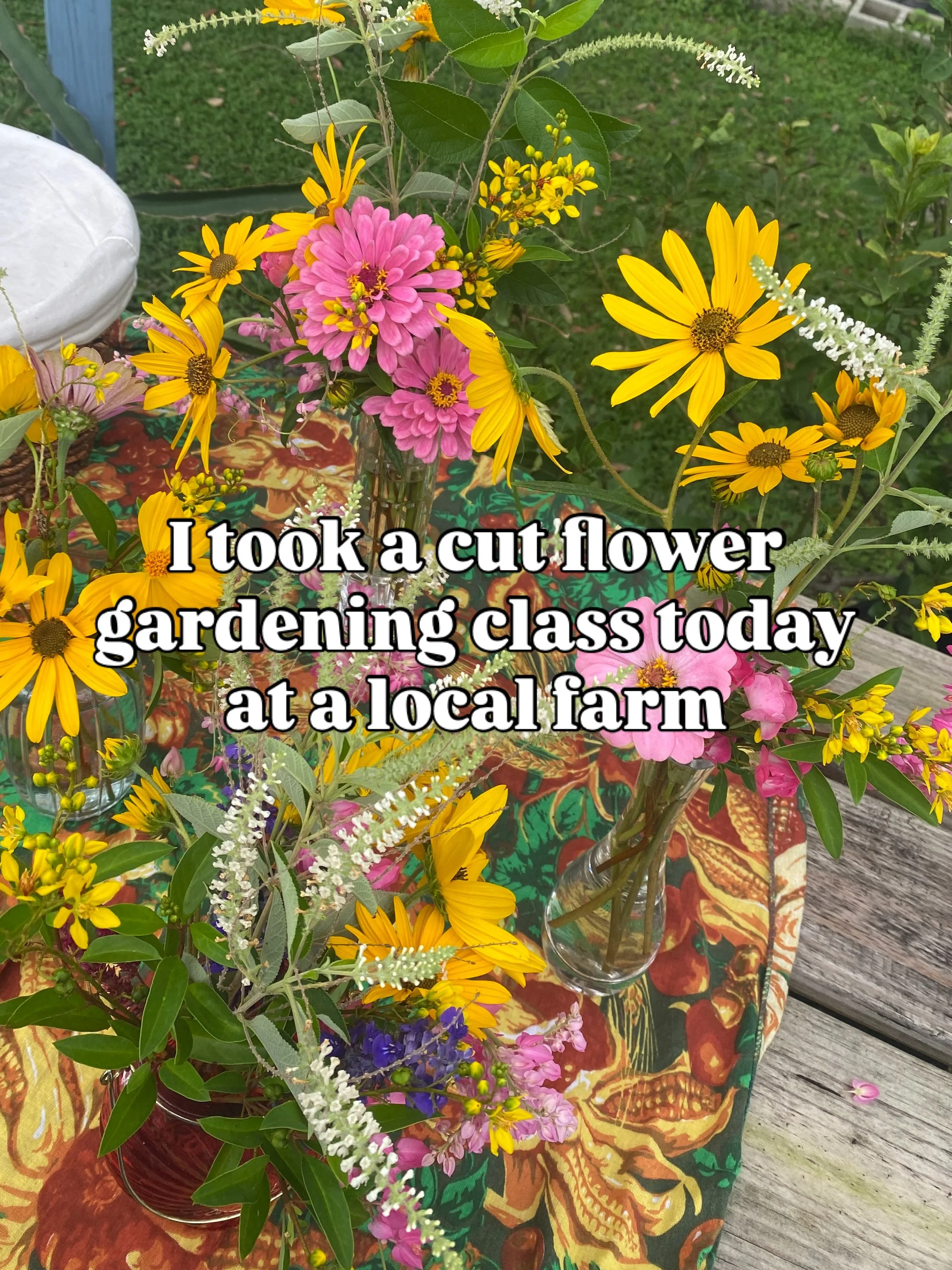 Attended a gardening class series today at @thesustainablelivingproject taught by @bramasoleflowerfarm 🤩🥰