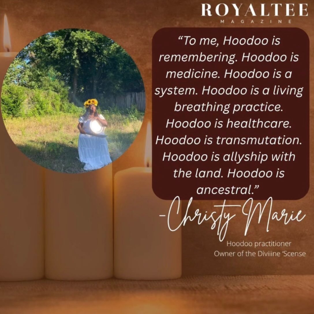 🥰 I was interviewed by @royalteemag and shared a little bit of insight on what Hoodoo means to me🌻 You can find the link in my bio 🤍

Disclaimer: This article does contain generative AI imagery which I was not privy to when the article was release