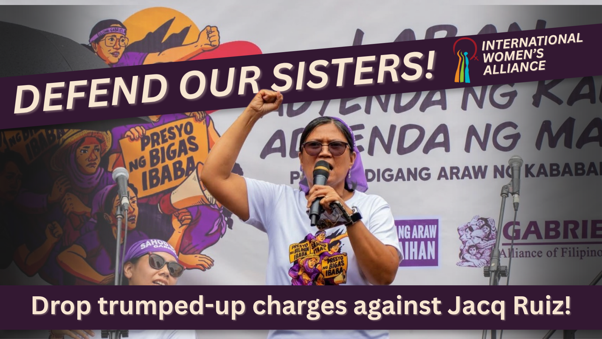 Defend Our Sisters! Drop trumped-up chargesagainst Jacq Ruiz!