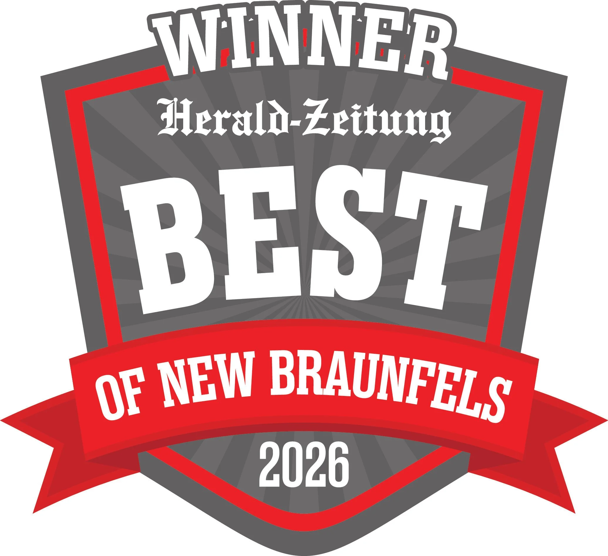 Winner Best of New Braunfels 2026 badge