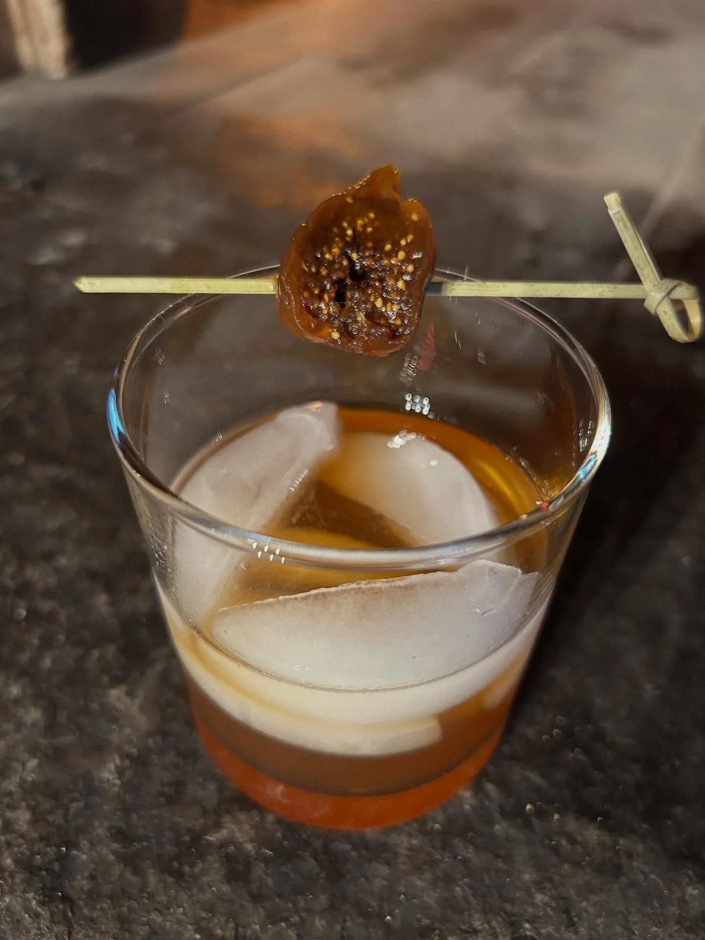 Bring us some figgy pudding! 🎶🎵
We are gearing up for the holidays and this lyric stuck in my head as I made the fig syrup for this delicious cocktail. 
Our Caramelized Fig Old Fashioned is on the special board while it lasts!

Winter Hours
Friday 