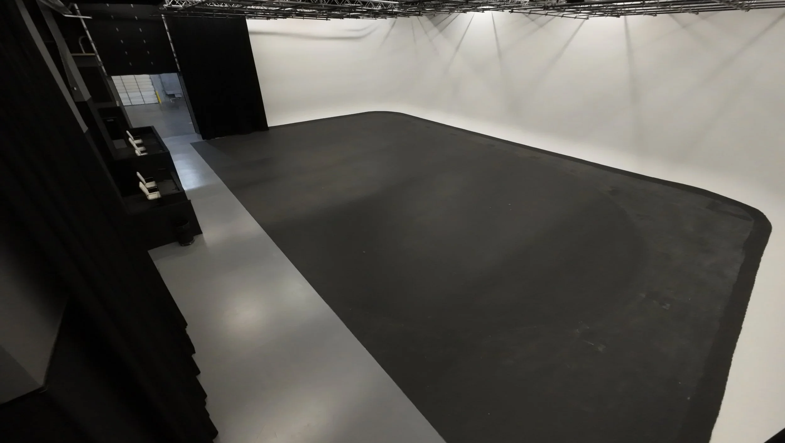Looking down on Stage One studio