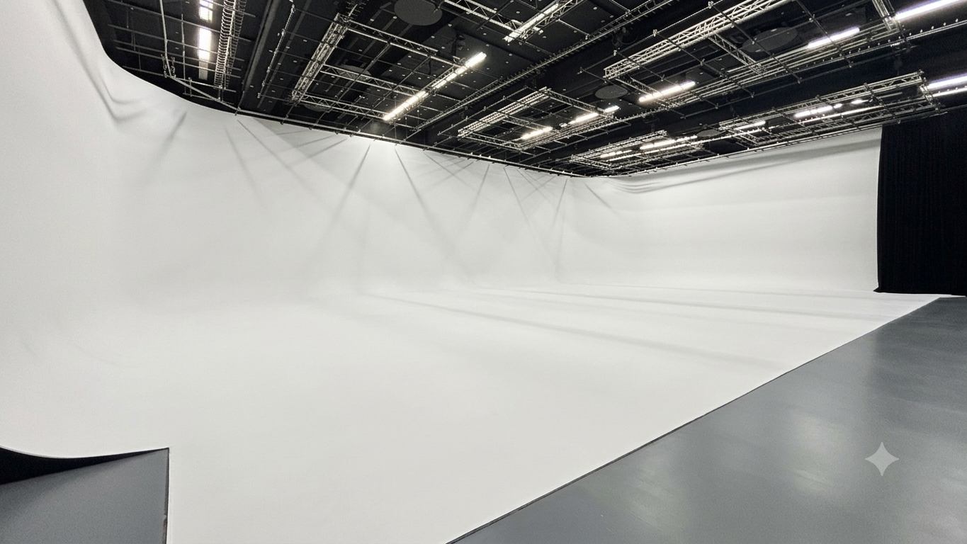 Fully visible cyc wall