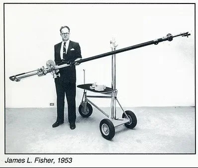 James Fisher with Boom arm. Rent his gear at Citation Support in Nashville Tennessee