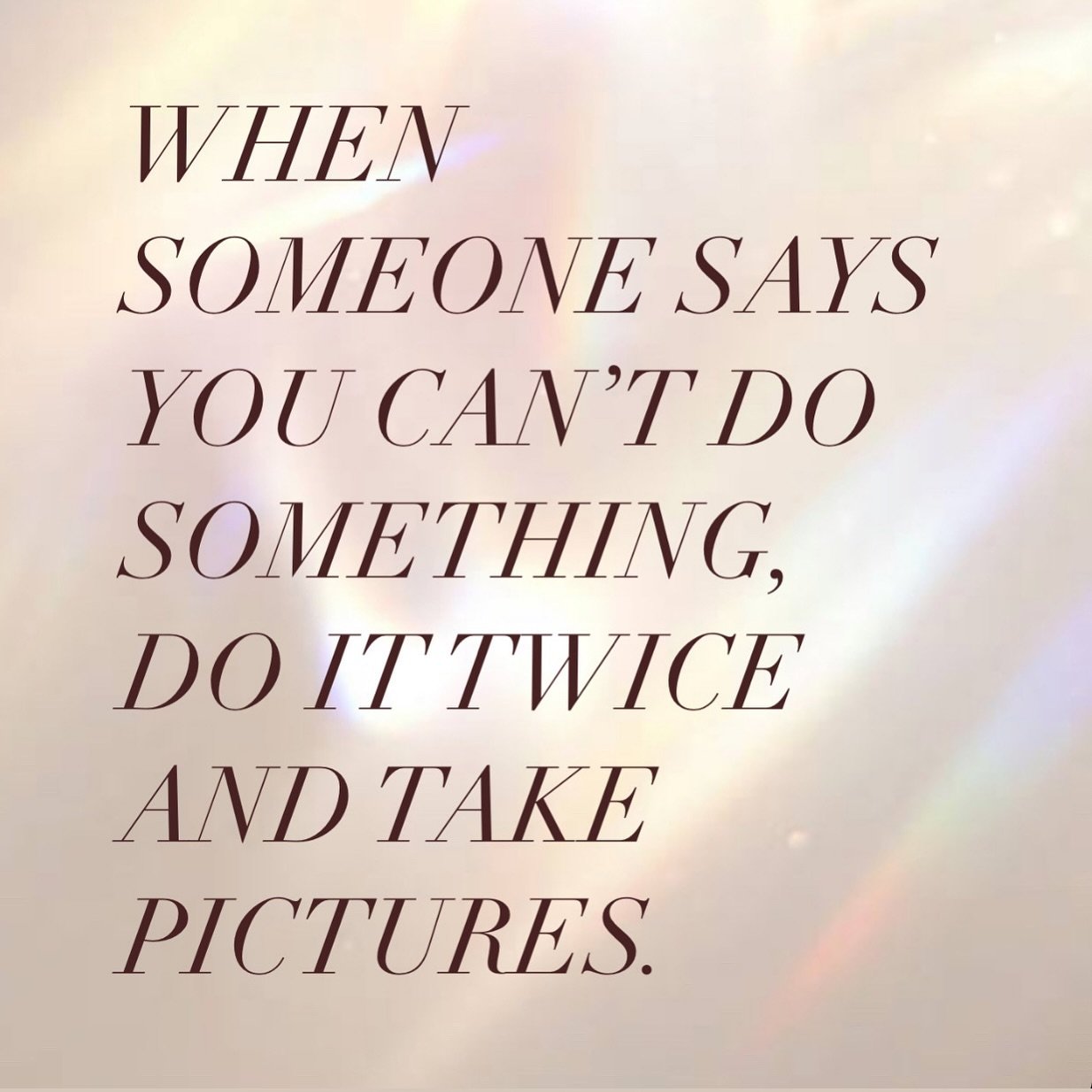 If it means taking inspired action or fulfilling your purpose, don&rsquo;t let anyone or anything hold you back. 

If you can perceive it, you can achieve it. 💪🏼✨

#goals #womensupportingwomen #selfbelief #fyp #businessmentor