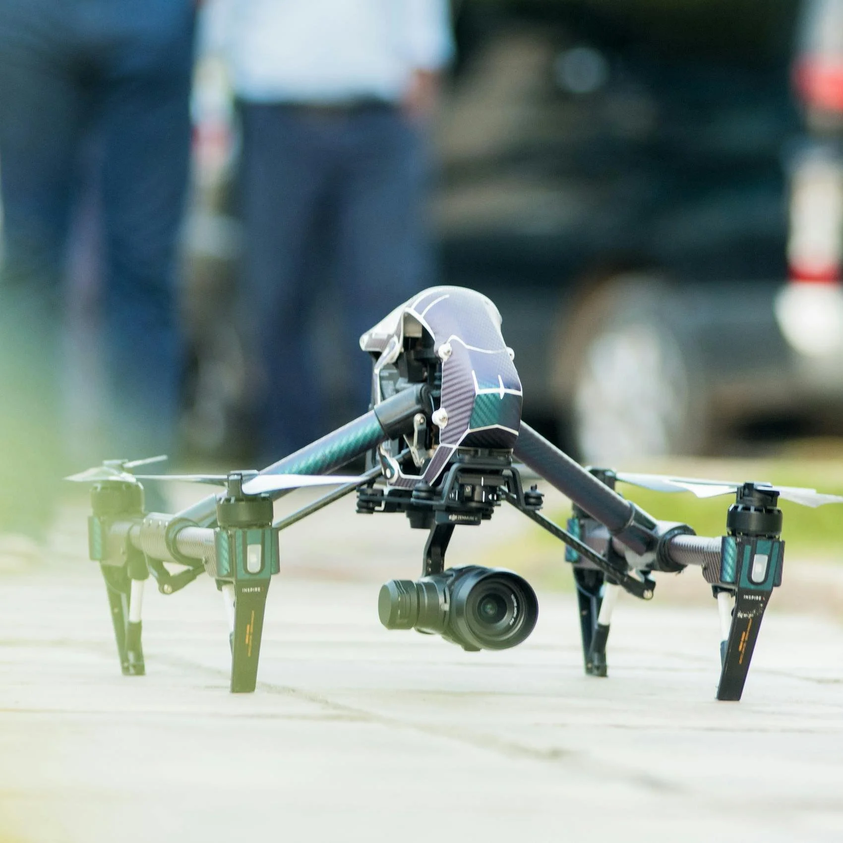 Drone platform context for vibration control and acoustic emission testing