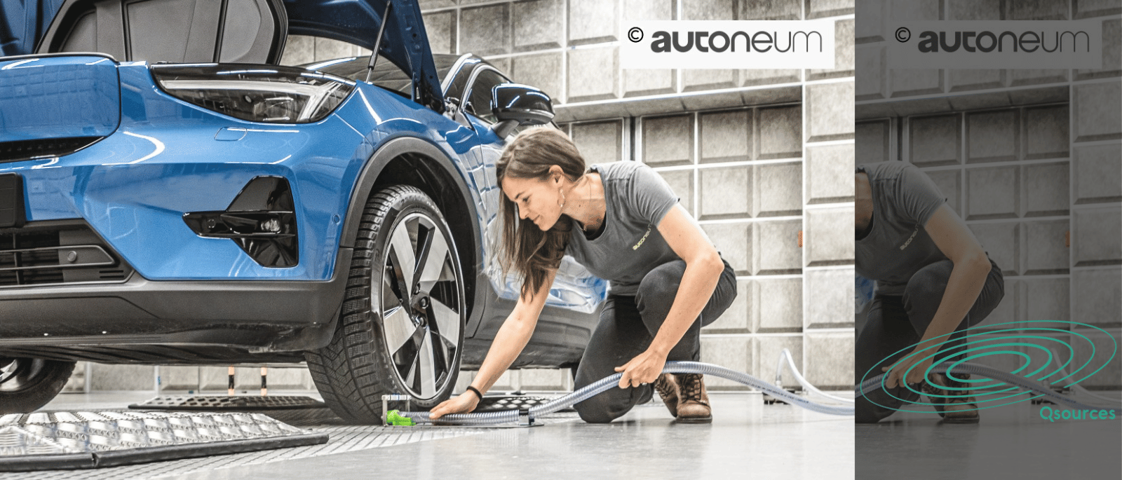 Qmhf volume source used for airborne isolation testing and acoustic excitation in automotive