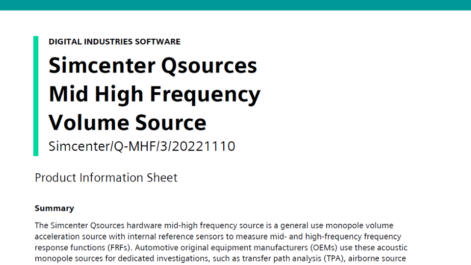 Simcenter Qsources solution partner badge (Siemens)