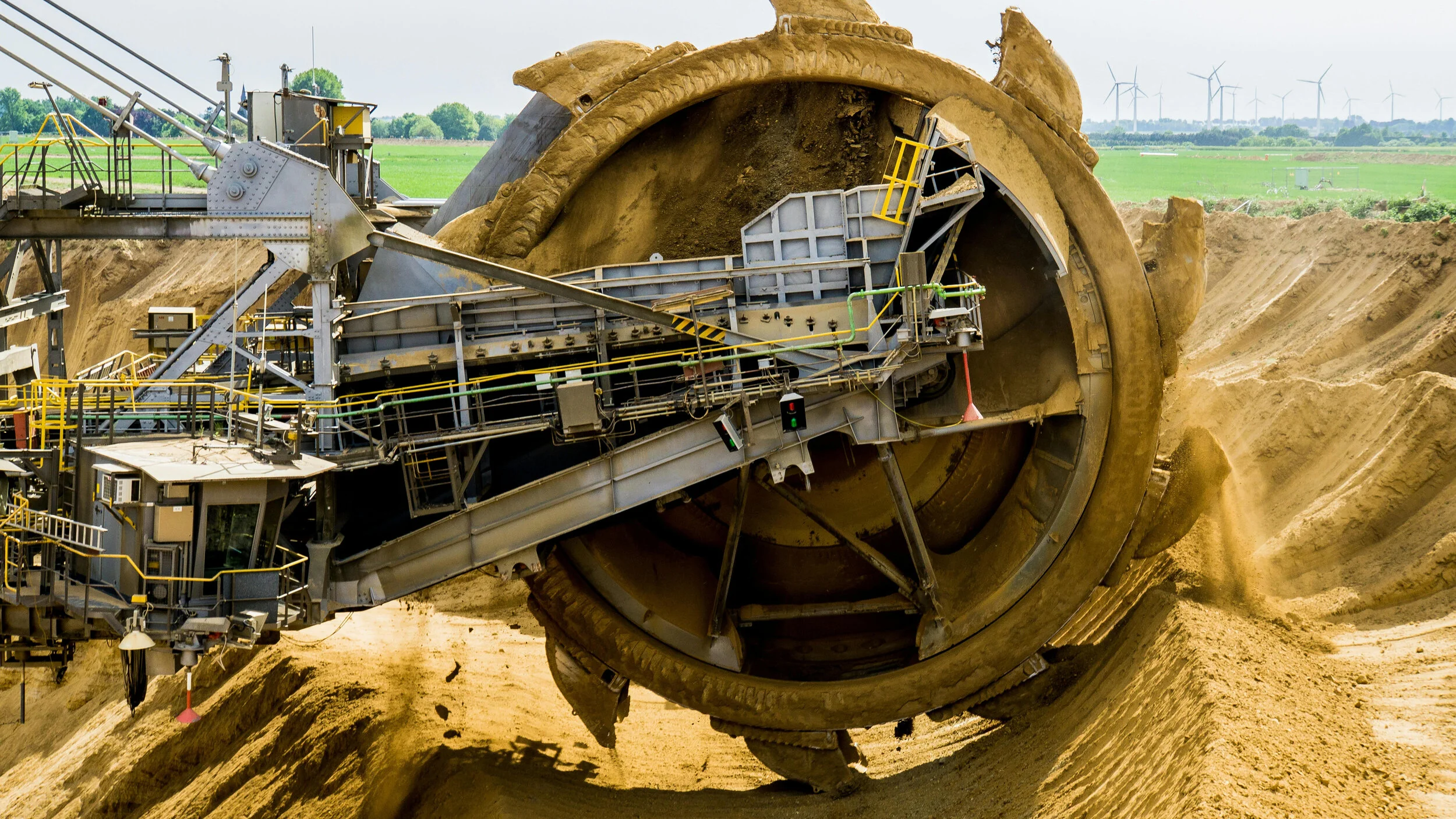 Mining machinery (bucket wheel excavator) context for vibration and noise engineering