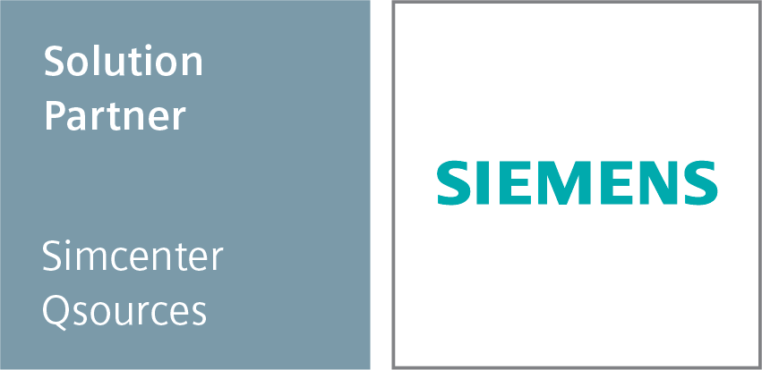 Simcenter Qsources solution partner badge (Siemens)