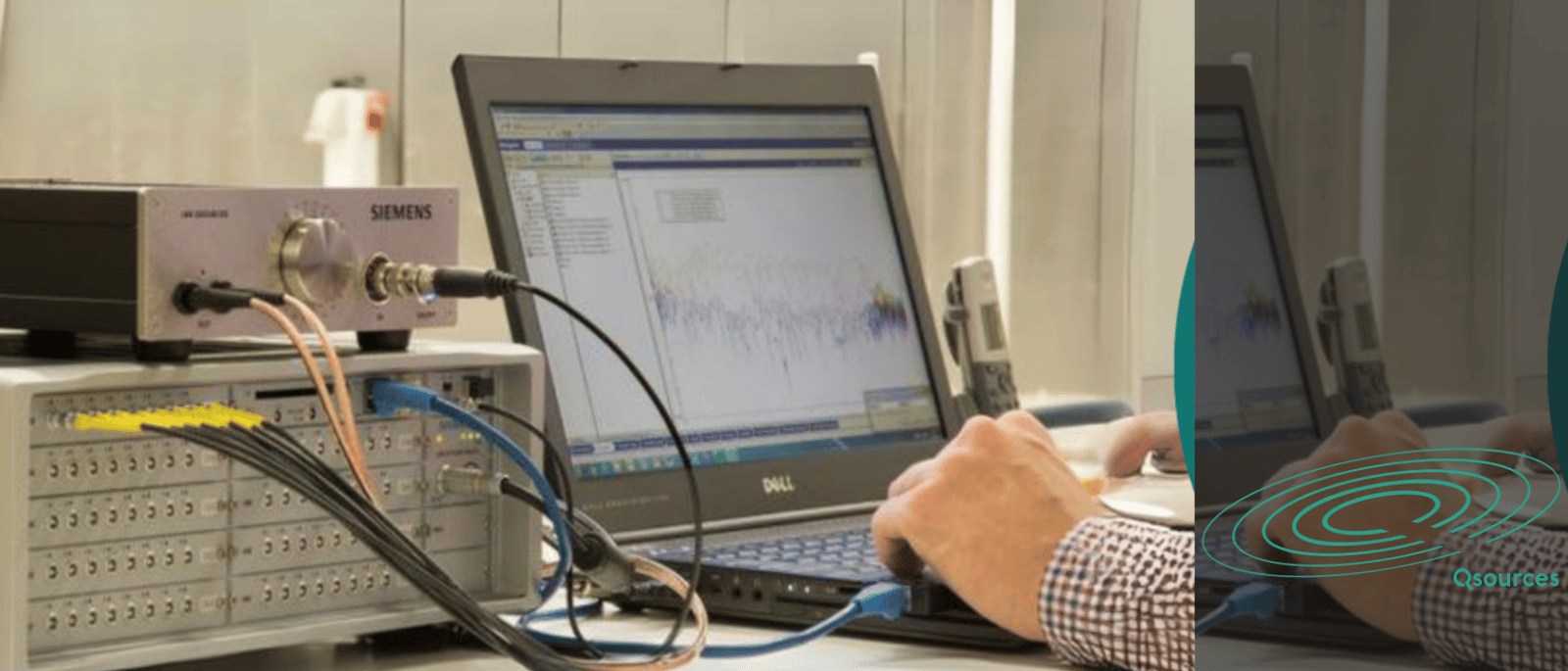 Qamp measurement amplifier used for low-noise vibro-acoustic testing