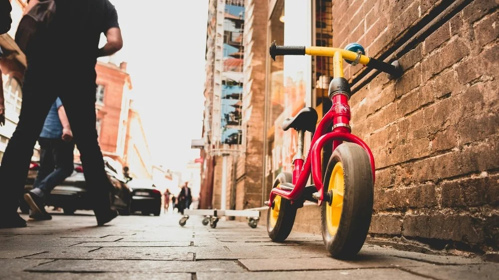 Small bicycle mobility device context for noise and vibration testing