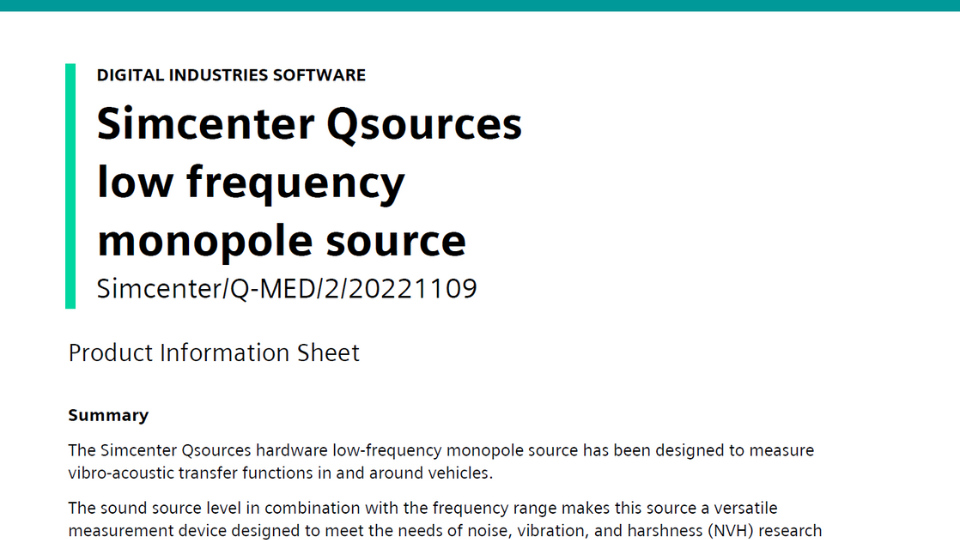 Simcenter Qsources solution partner badge (Siemens)