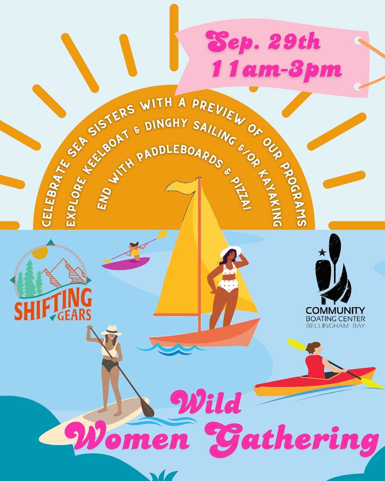 Calling all women! Join us for a gathering of wild minds and spirits as we play on Bellingham Bay. This 4 hour event will give you the opportunity to try out new water crafts or practice the skills you&rsquo;ve gained during our wild women paddles ov