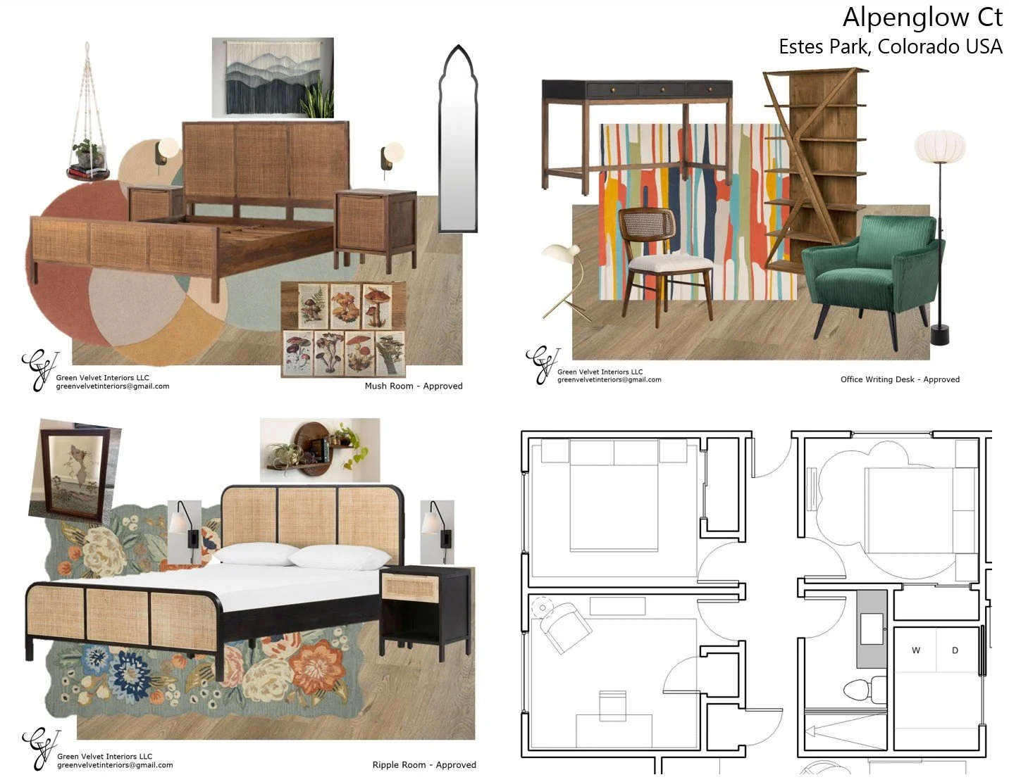 Secondary bedrooms design development