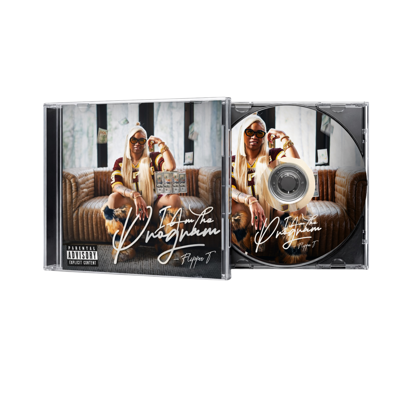 [Autographed Album CD- Digital Stream QR Code *No Music on CD*] Flippa T - I AM THE PROGRAM