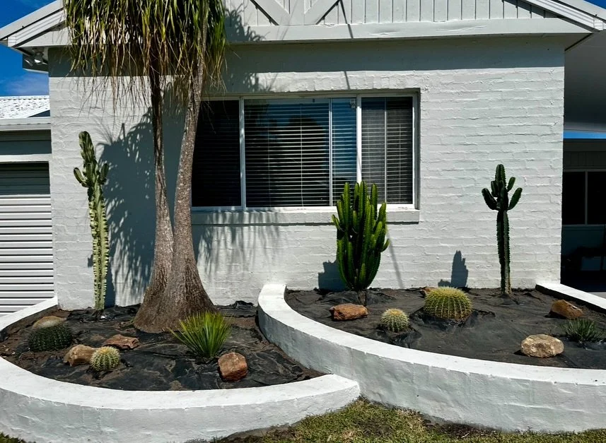 Before and after of this snazzy plant out at Buff Point 🌵

Gail and Sean did a great job laying the pebbles and positioning the stones through out 🌴

Love the curves 😍

348 Main Road Toukley