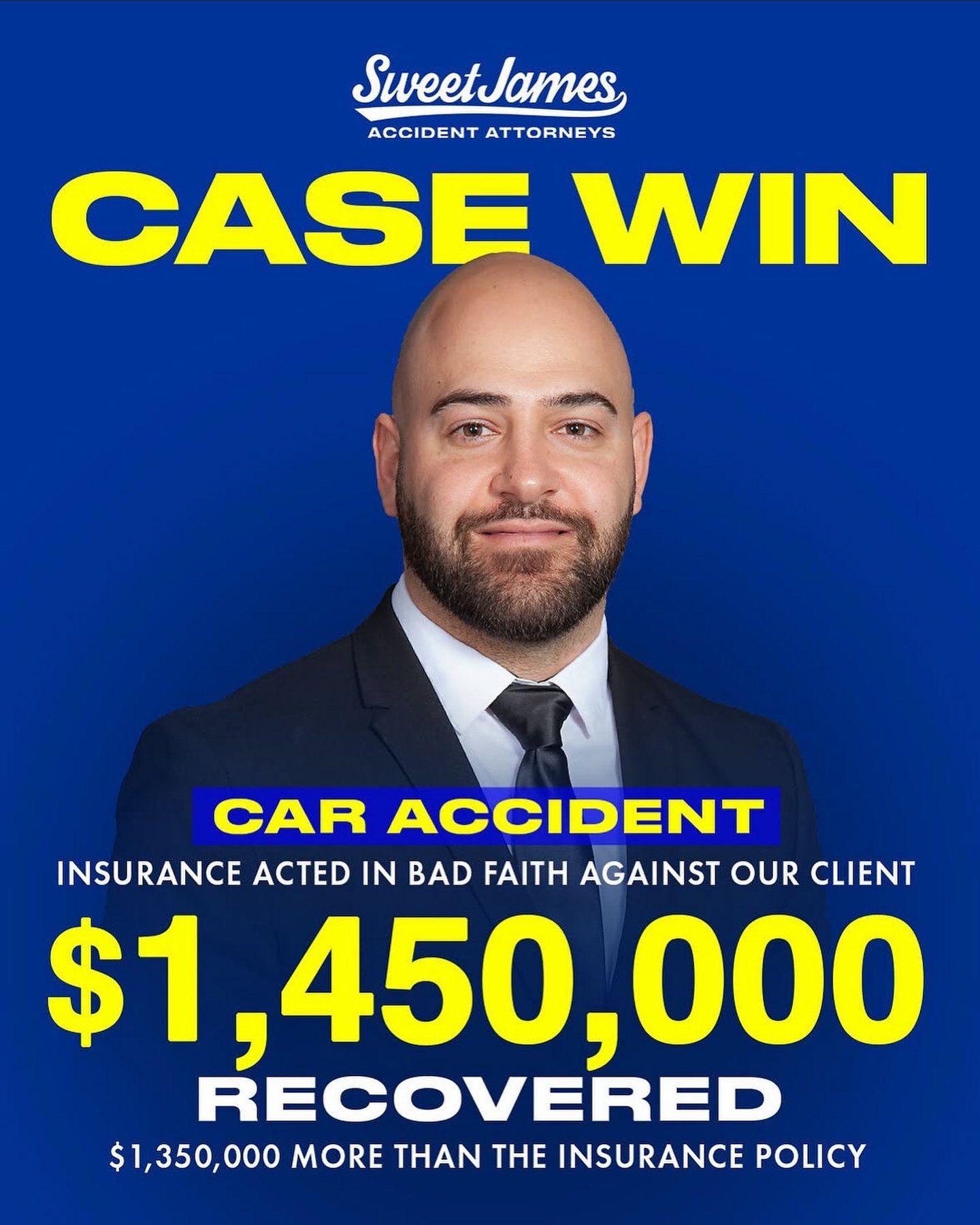 The insurance carrier refused to make a single offer. They acted in bad faith, ignoring the real impact of our client's injuries and hoping she&rsquo;d just go away. But that&rsquo;s not how this story played out. 

Our client is one of the sweetest 
