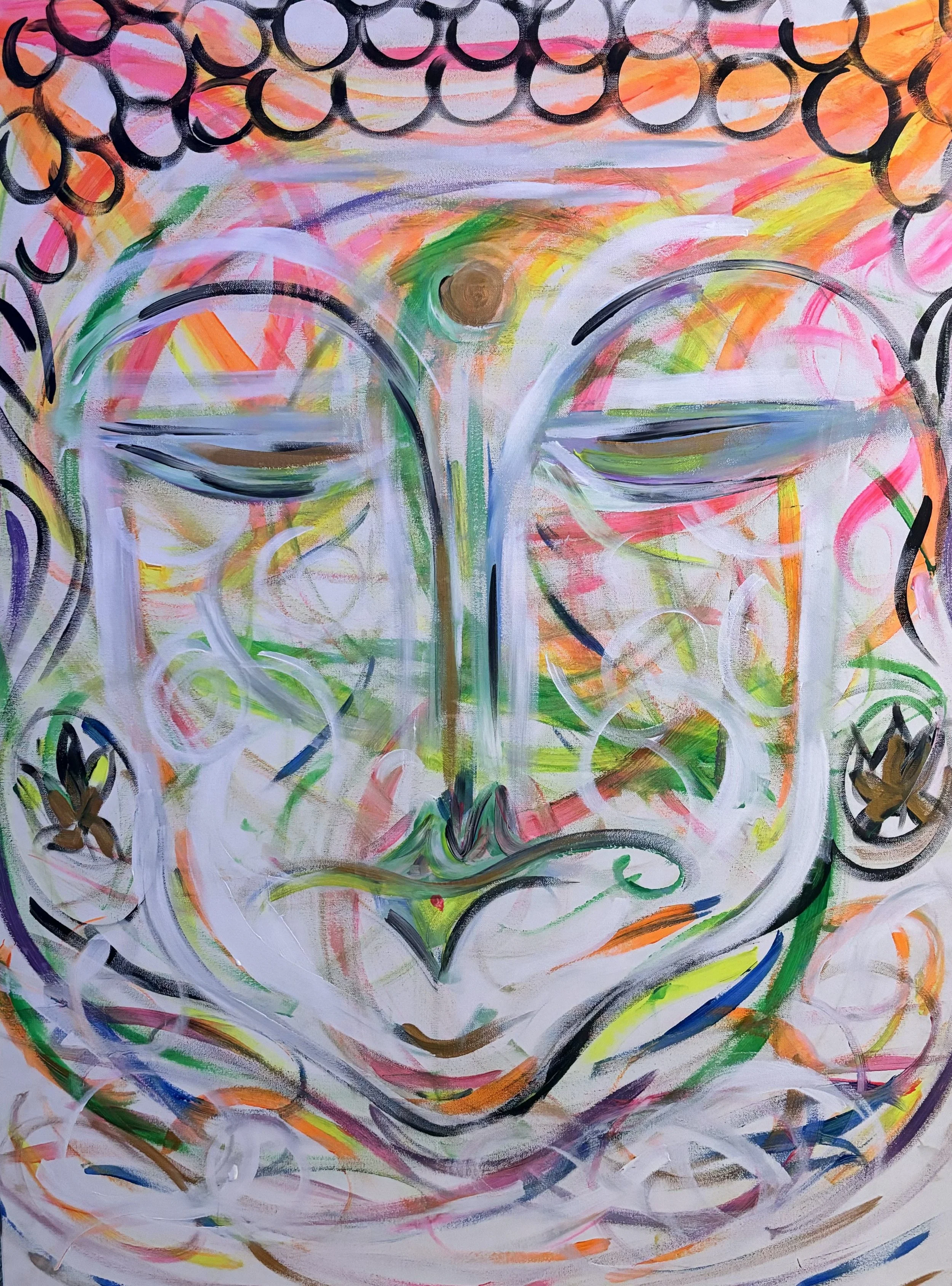 Buddha Head Print