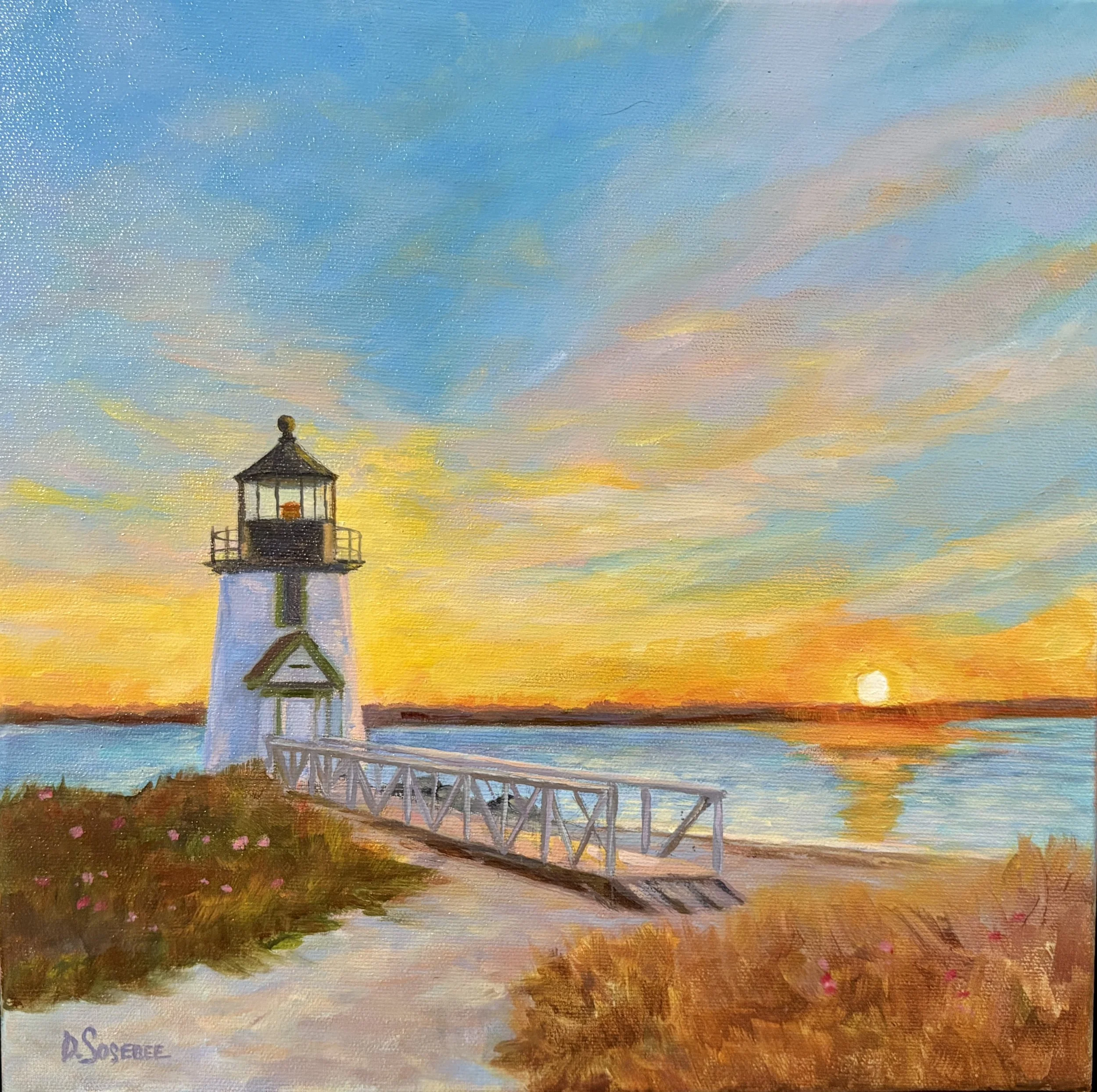 Brant Point Sunset - 12x12