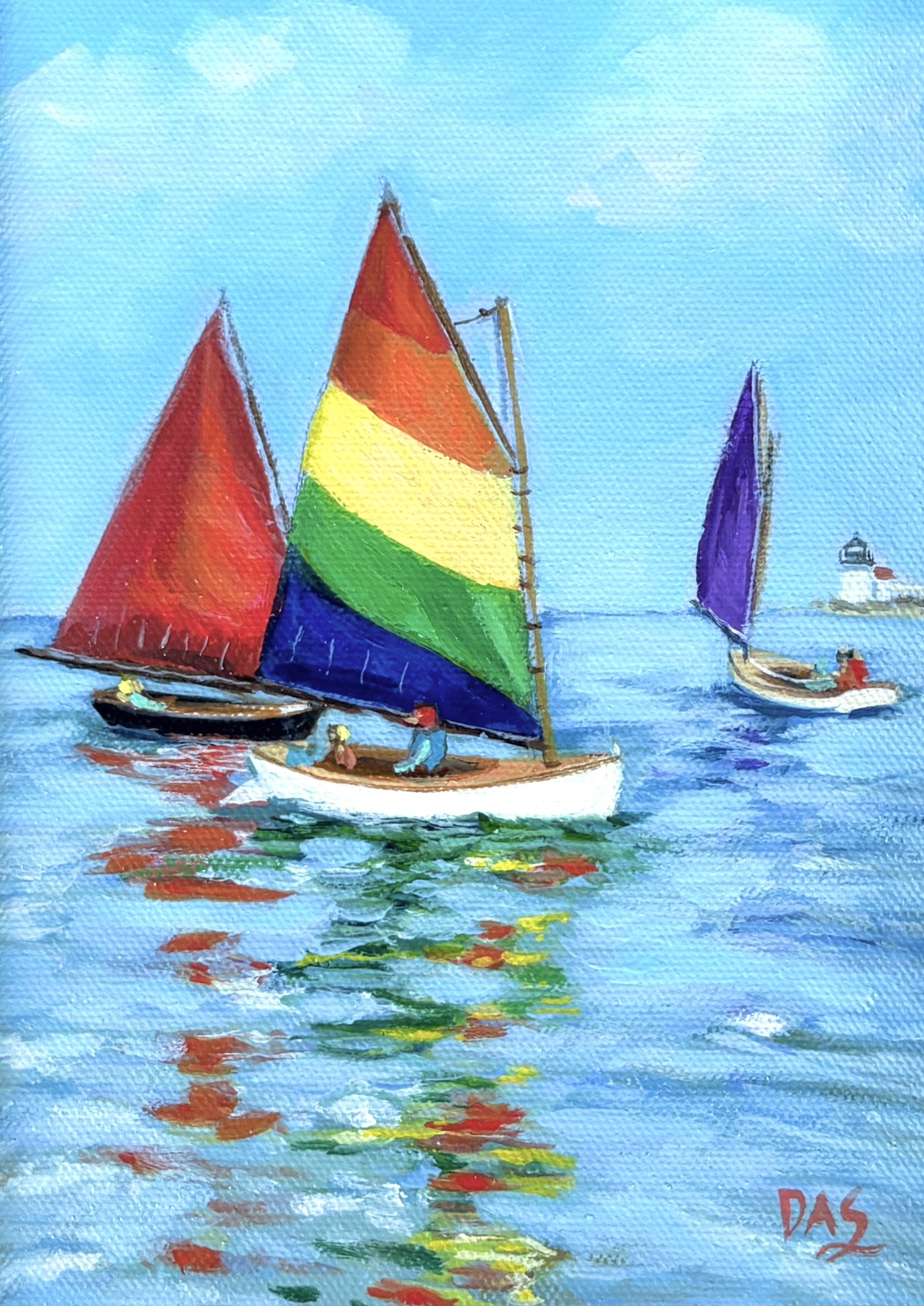 Colored Sails - 8x6