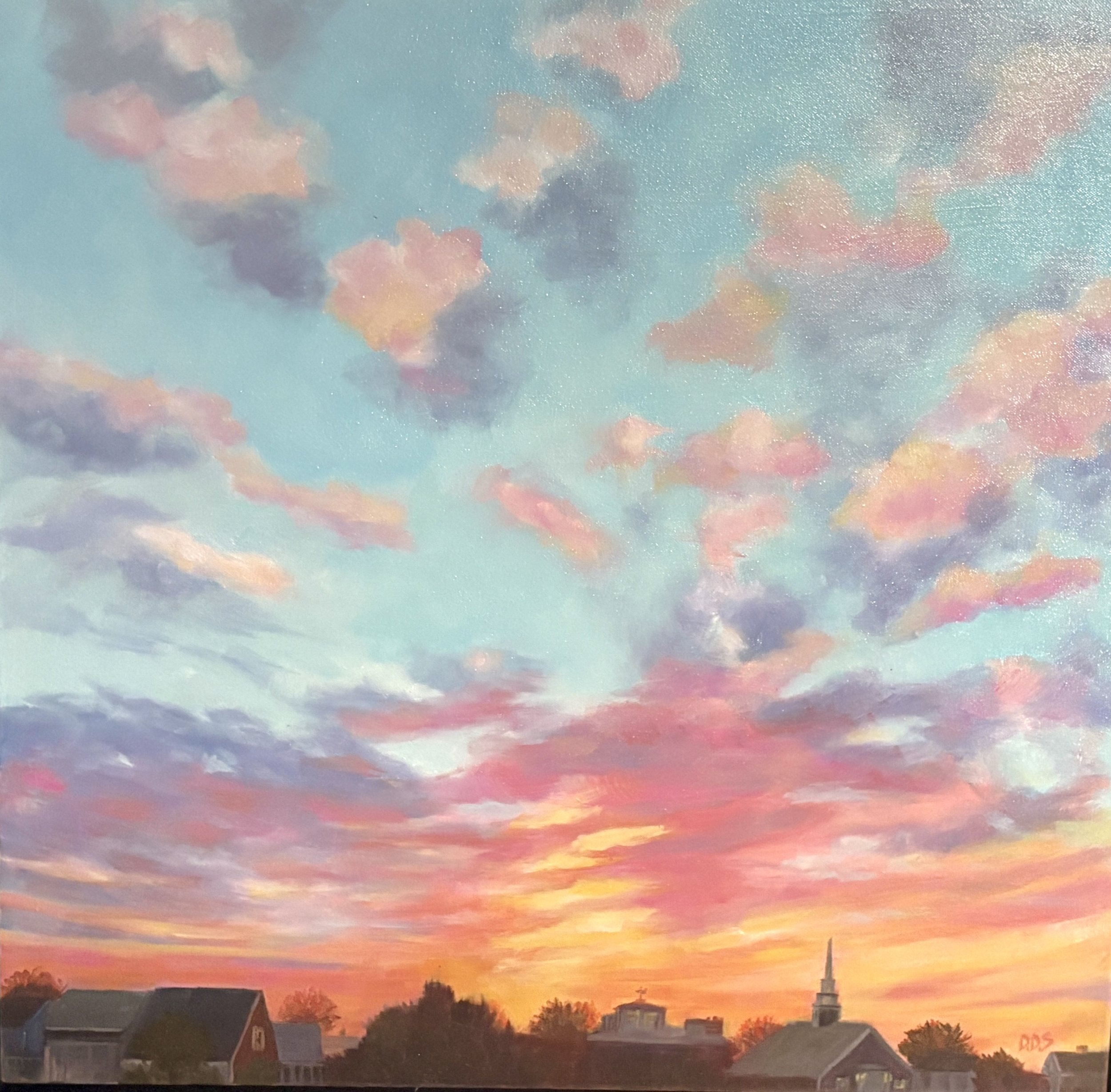Clouds Over Town - 24x24