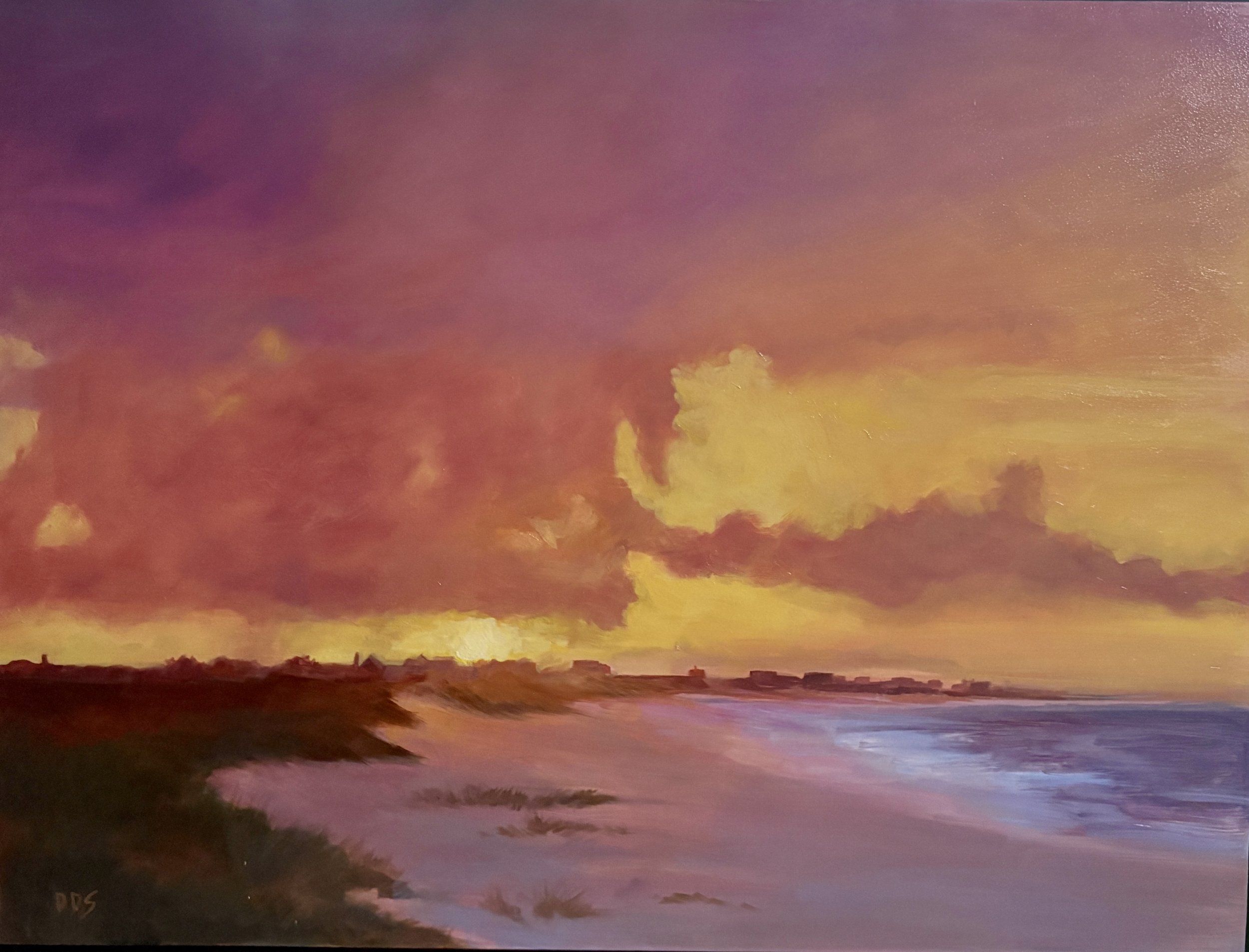 All the Drama, Cliff Beach - 24x30