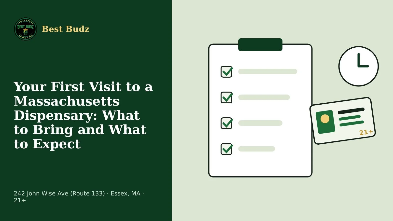 Your First Visit to a Massachusetts Dispensary: What to Bring and What to Expect