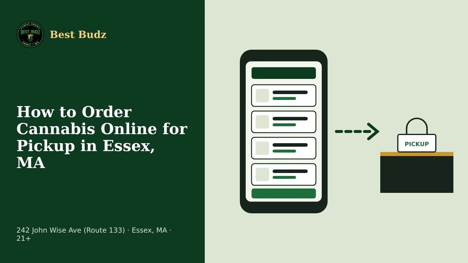 How to Order Cannabis Online for Pickup in Essex, MA