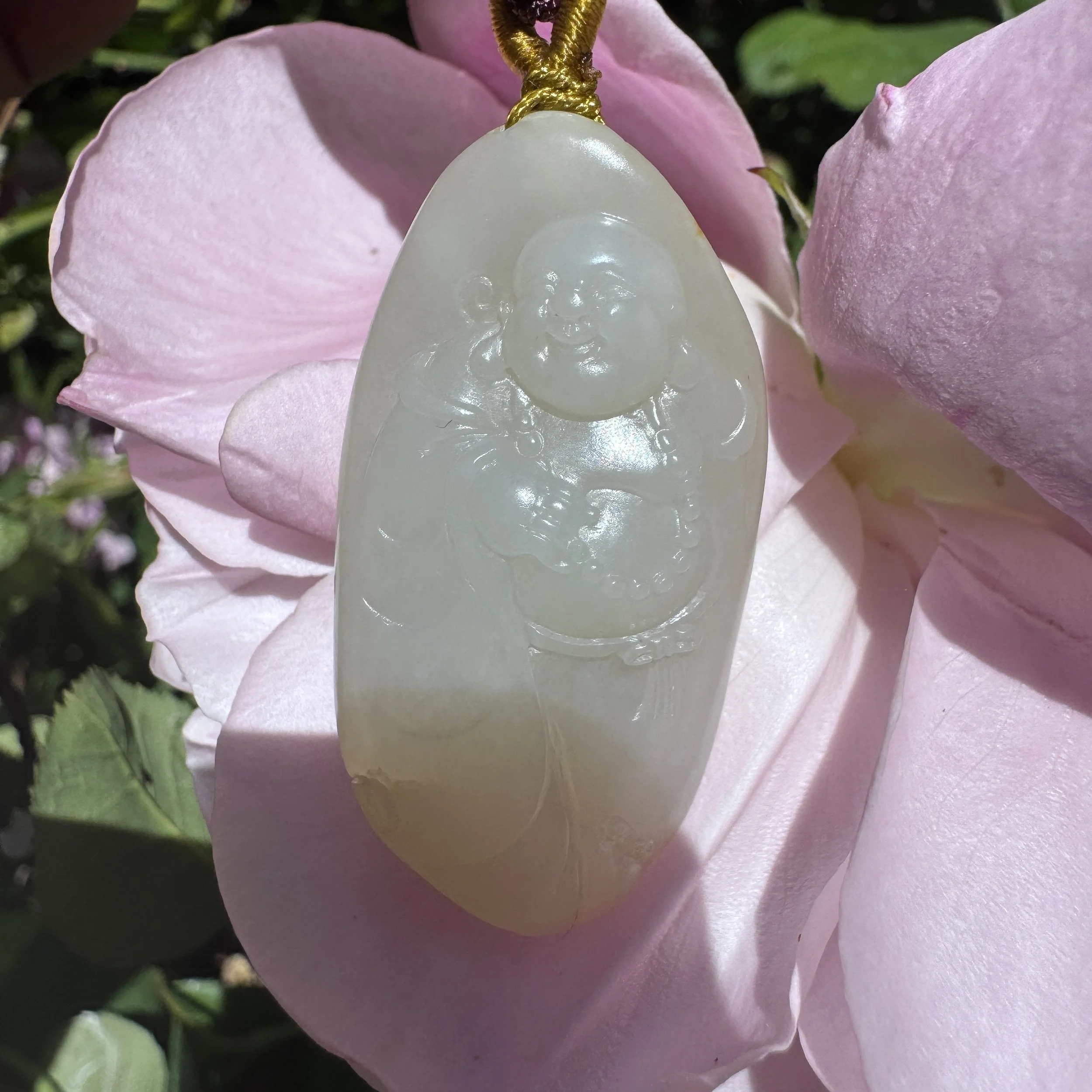 op grade Hetian mutton fat white seed jade- jademastervancouver
