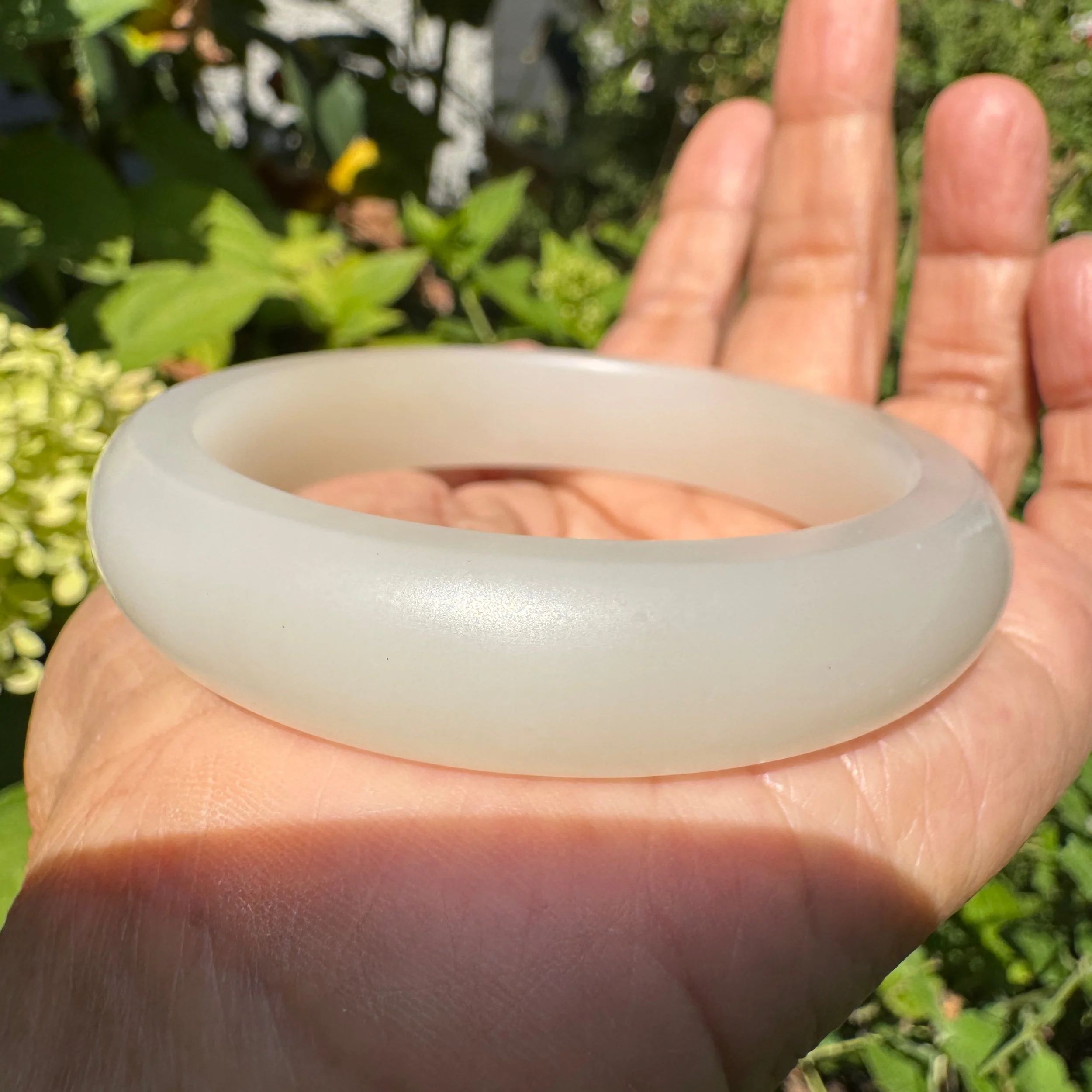 top quality Hetian white nephrite jade bangle bracelet