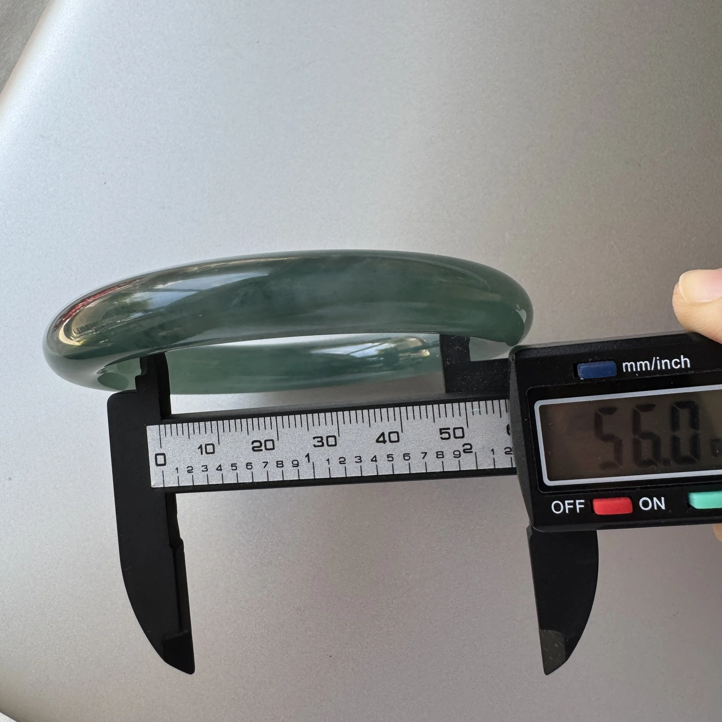 blue icy jadeite  bangle - jademastervancouver.com