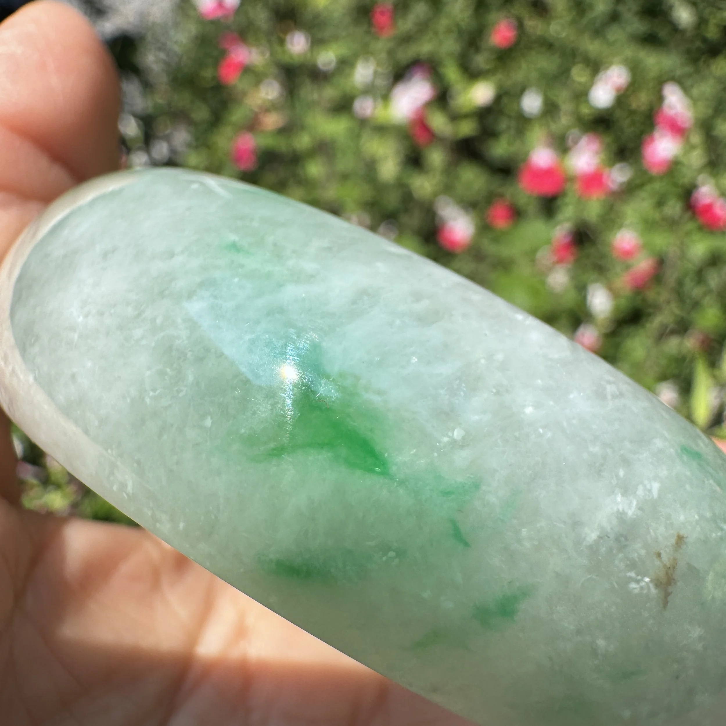 imperial icy Myanmar jadeite bangle bracelet- jademastervancouver.com