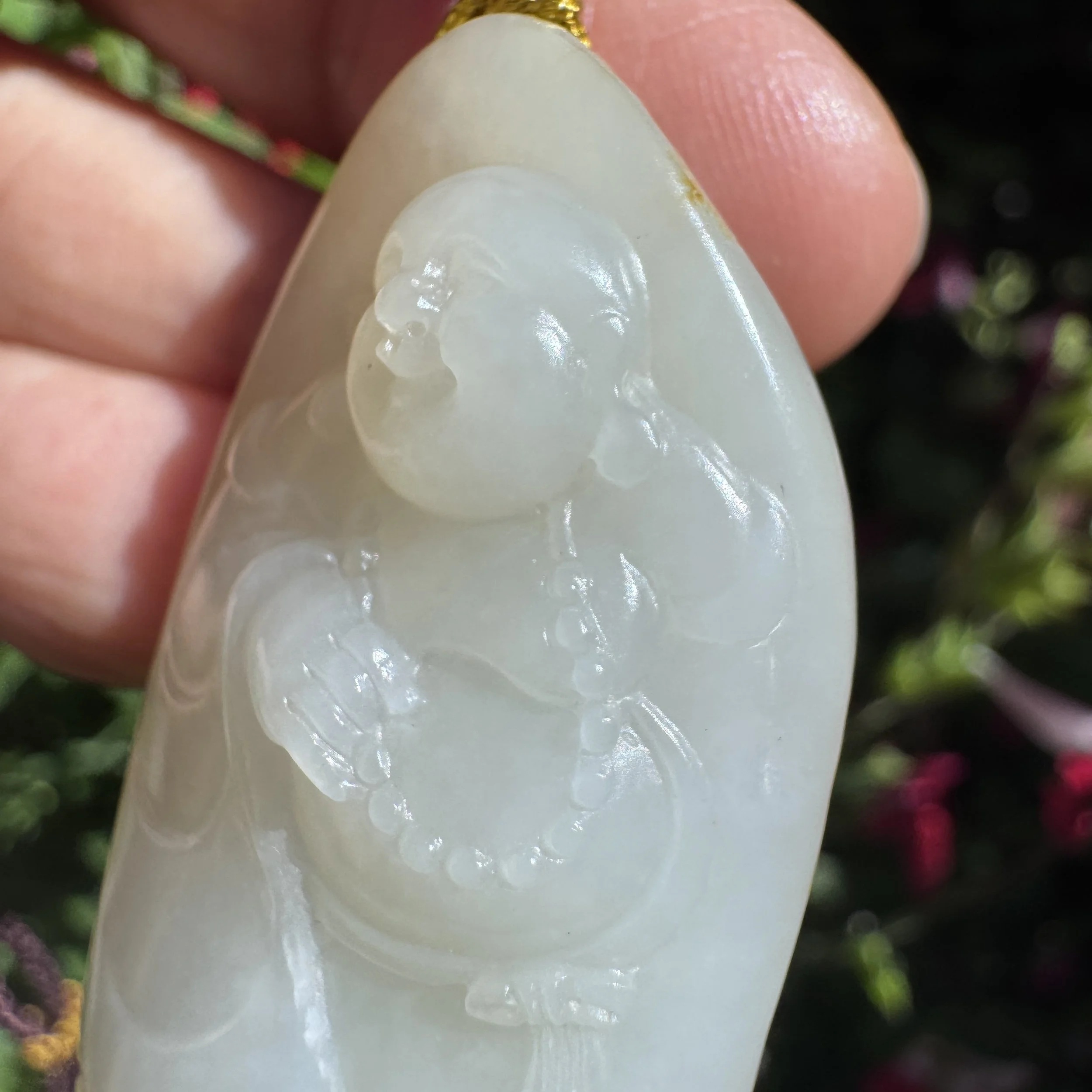 Top grade Hetian mutton fat white seed jade- jademastervancouver