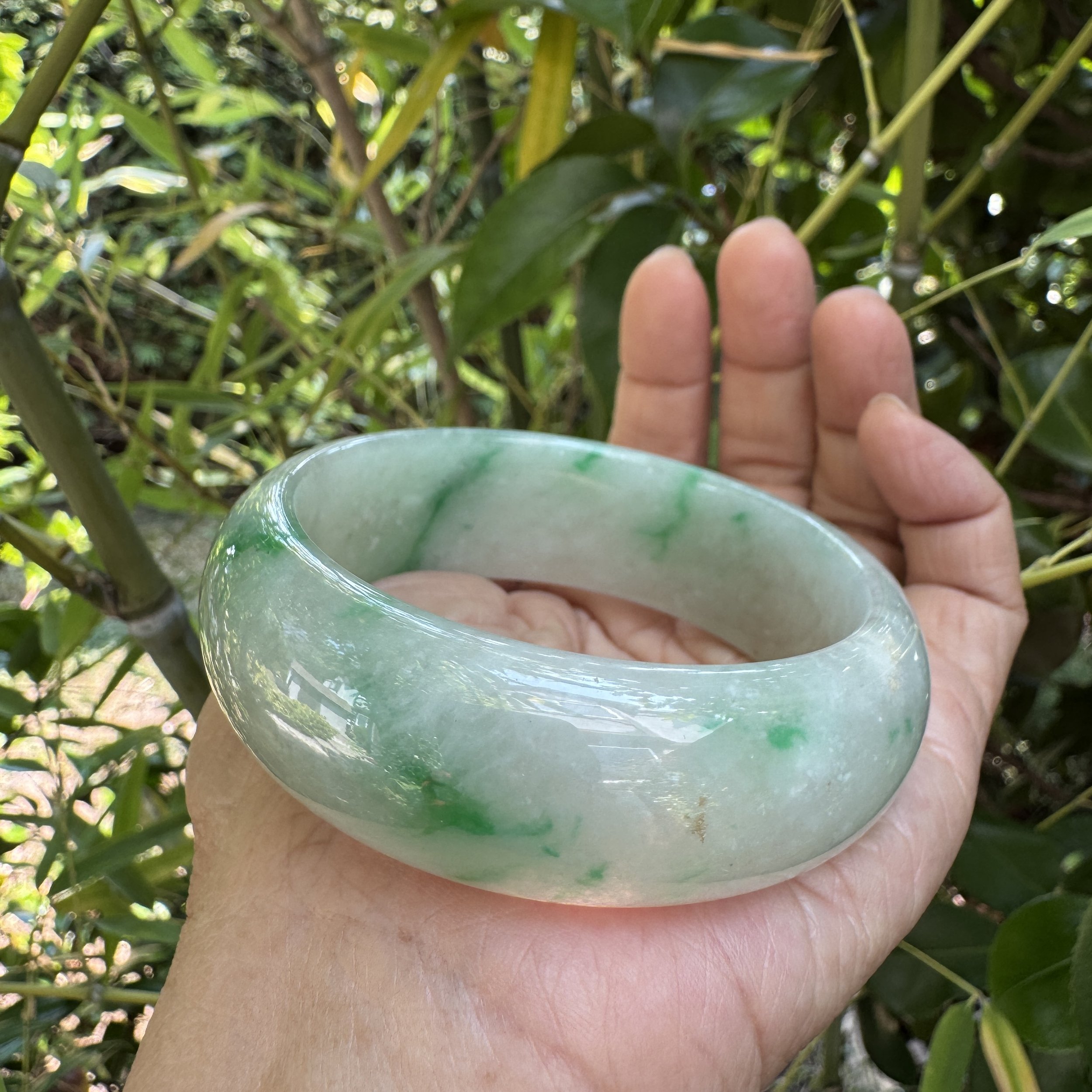 imperial icy Myanmar jadeite bangle bracelet- jademastervancouver.com