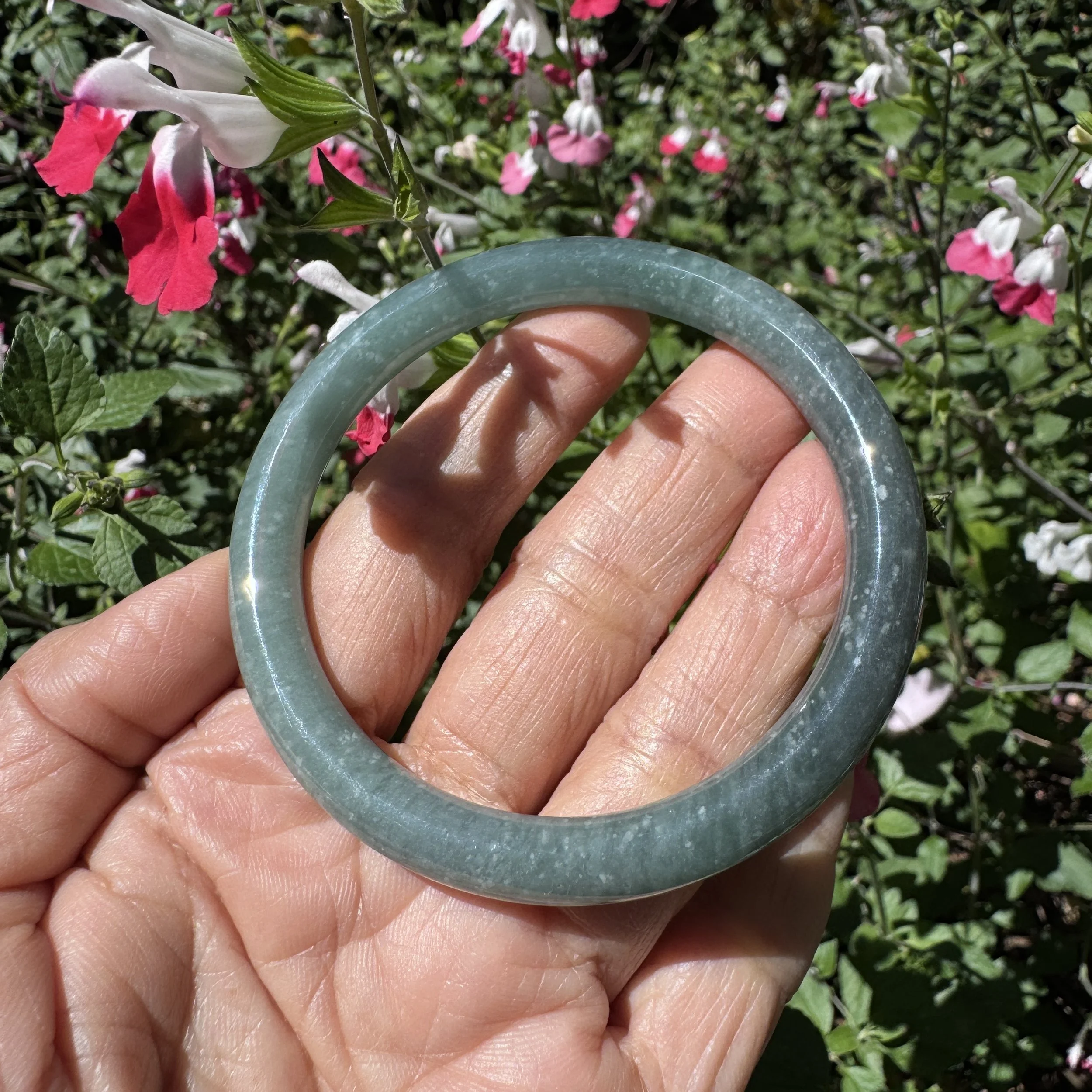 Blue jade bangle-jademastervancouver.com