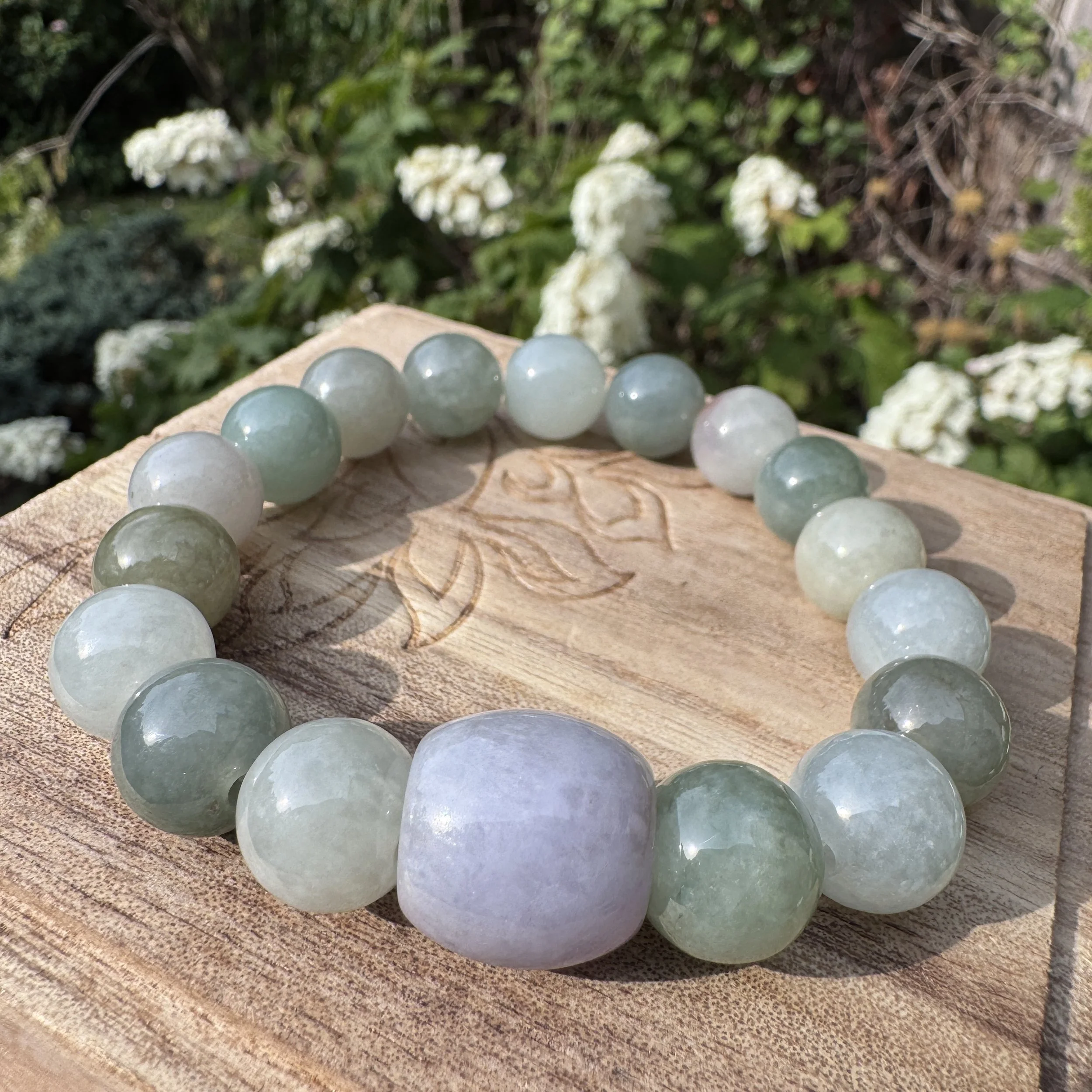 12mm jade beads bracelet