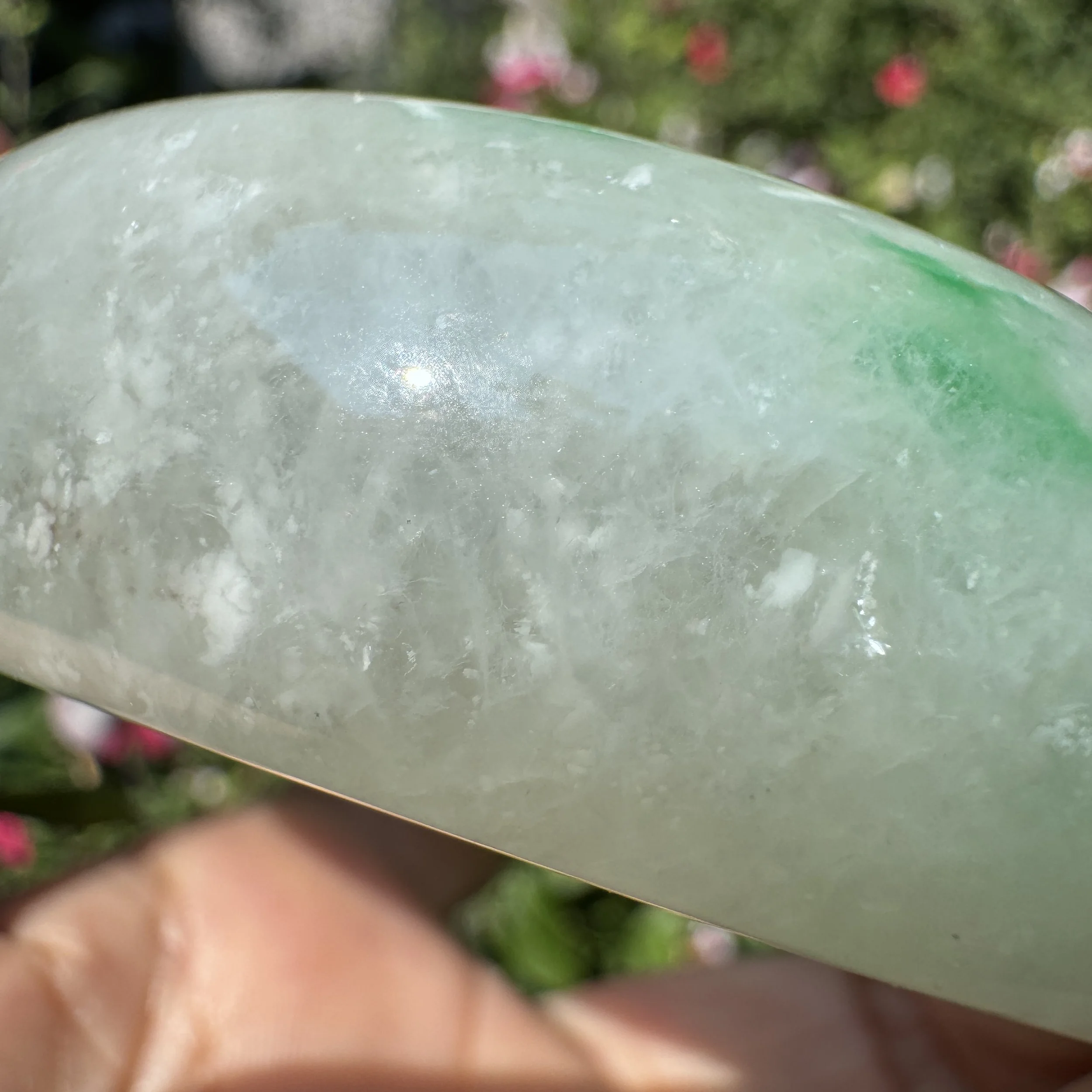 imperial icy Myanmar jadeite bangle bracelet- jademastervancouver.com